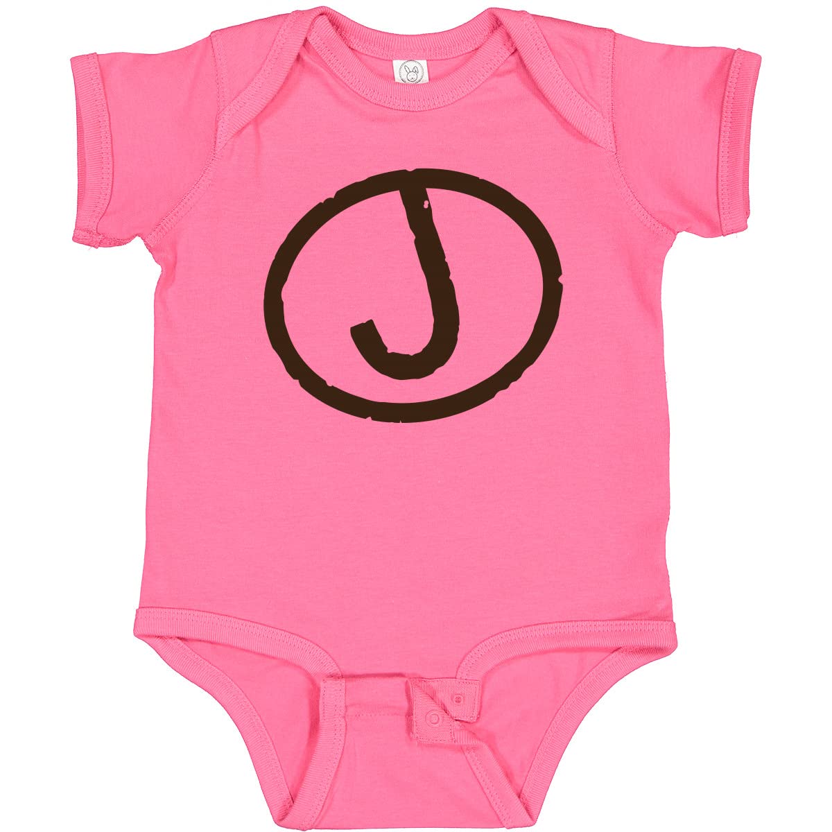Inktastic Personalized Monogram Baby Bodysuit - Letter J Custom Iron-On Onesie for Newborns & Infants | Perfect for Gifts, Photo Shoots & Everyday Wear