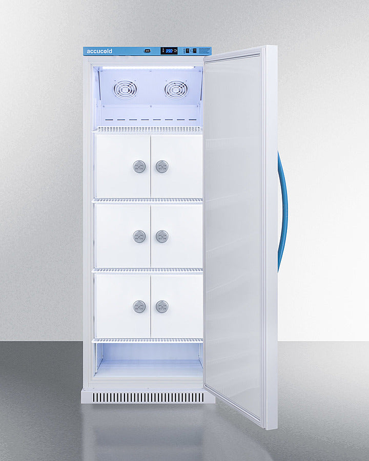 Accucold 12 Cu.Ft. MOMCUBE™ Breast Milk Refrigerator with Interior Lockers - Compact Medical Grade Storage for Breastfeeding Moms, Hospitals & Daycares | MLRS12MCLK