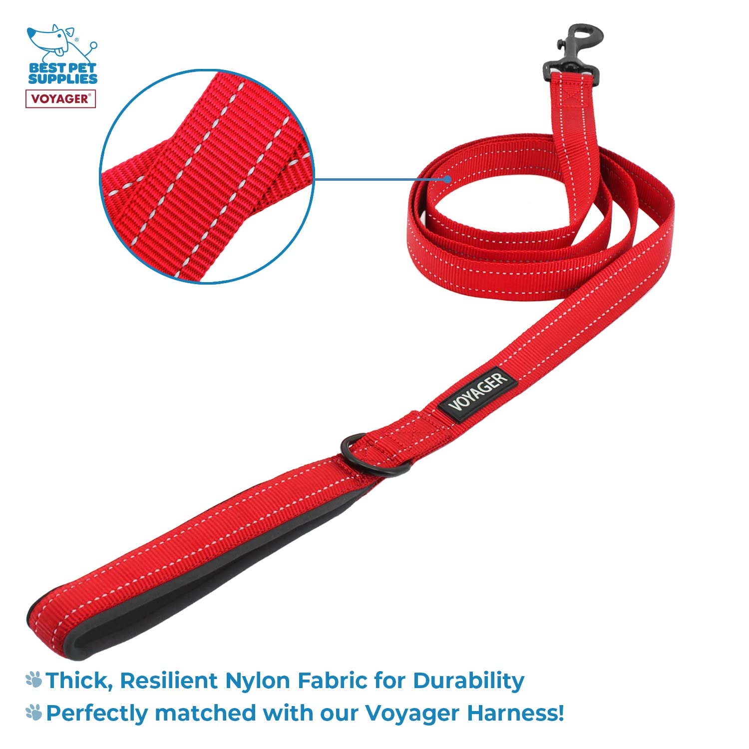 Best Pet Supplies Voyager Step-in Plush Dog Harness - Soft Comfortable Vest for Small & Medium Dogs, Easy to Wear, Red Plush (Leash Bundle Included) - XS (13-14.5