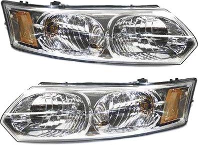 Go-Parts - Halogen Headlight Assembly Replacement for 2003-2007 Saturn ION Sedan - CAPA Certified (Left Driver & Right Passenger Side) - Perfect for Night Driving & Auto Restoration Projects