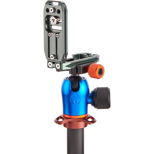 3 Legged Thing Lexie Universal L Bracket for DSLR Cameras - Multi-Function Quick Release Plate (Slate Gray) - Perfect for Tripod Mounting, Vlogging & Photography Accessories