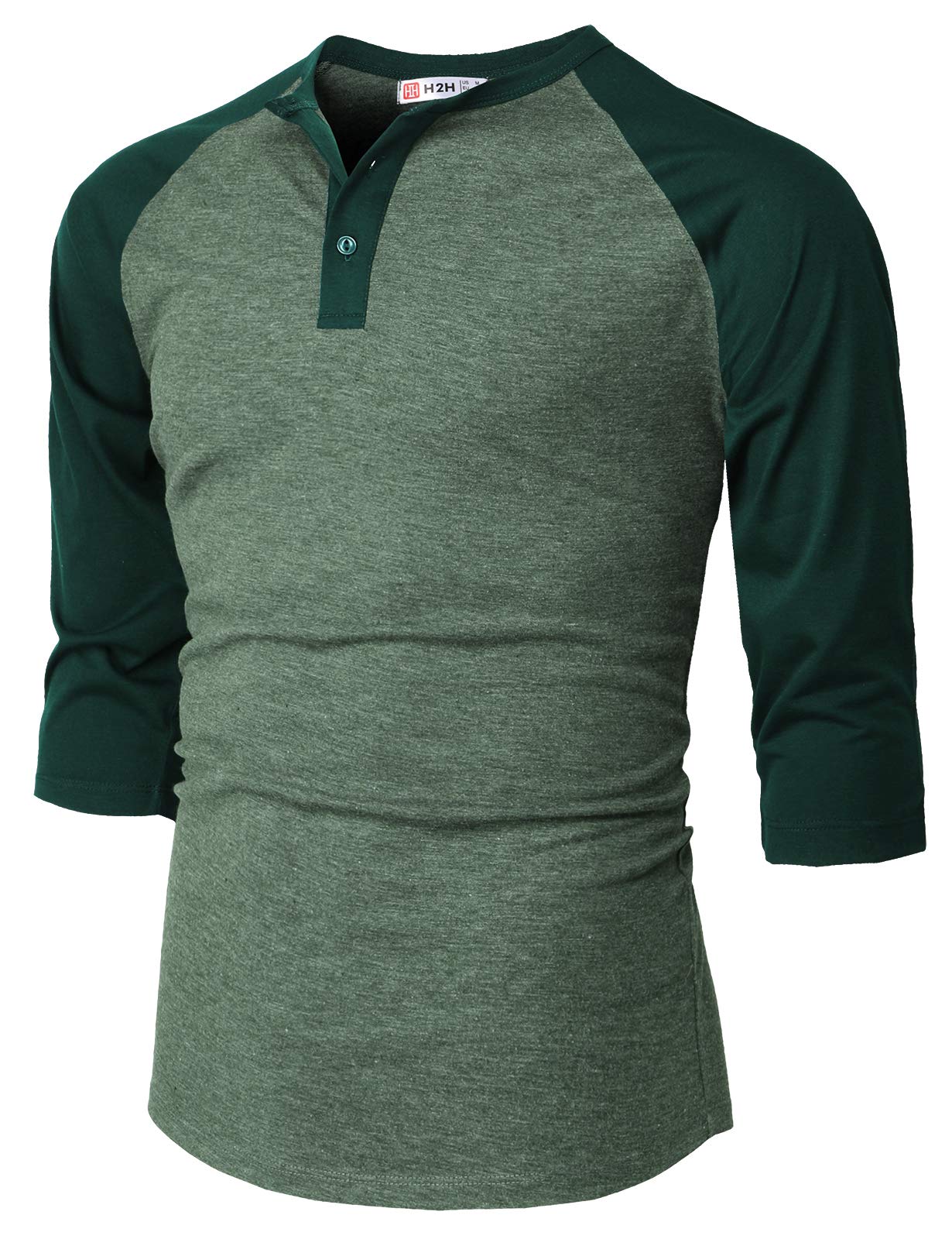 Men's Casual Slim Fit Henley T-Shirt - Raglan Long & 3/4 Sleeve Baseball Jersey Tee for Everyday Wear | Perfect for Work, Gym & Weekend Outfits