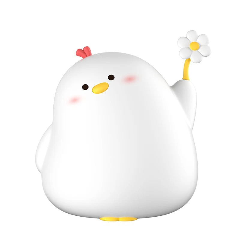 Shy Chick Night Light - Cute Animal LED Night Lamp for Kids Room, Nursery & Bedroom - Perfect for Bedtime, Relaxation & Nighttime Comfort