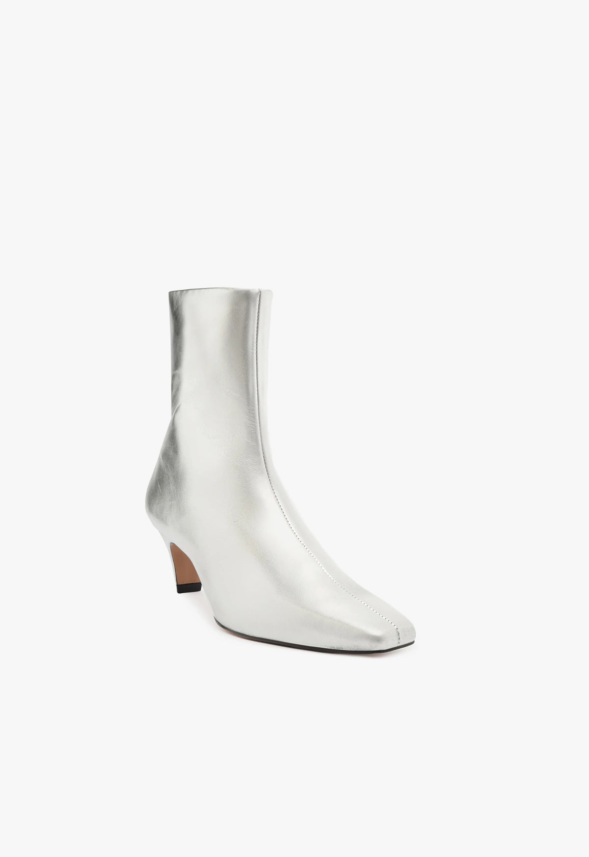 Dellia Women's Metallic Leather Ankle Boots - Stylish & Comfortable for Fall, Winter, and Party Wear