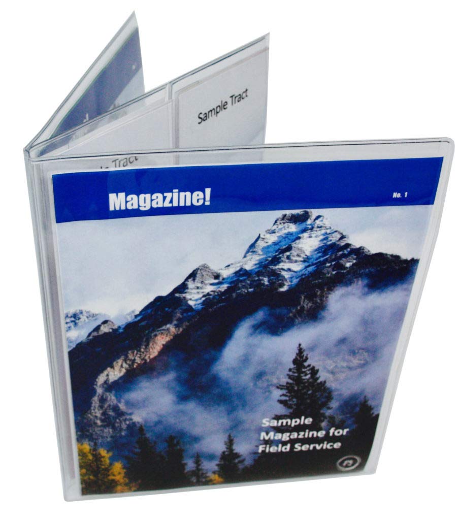 Vinyl Magazine and Tract Organizer - Wall Mounted Storage Solution for Home, Office & Church - Perfect for Organizing Flyers, Brochures & Pamphlets