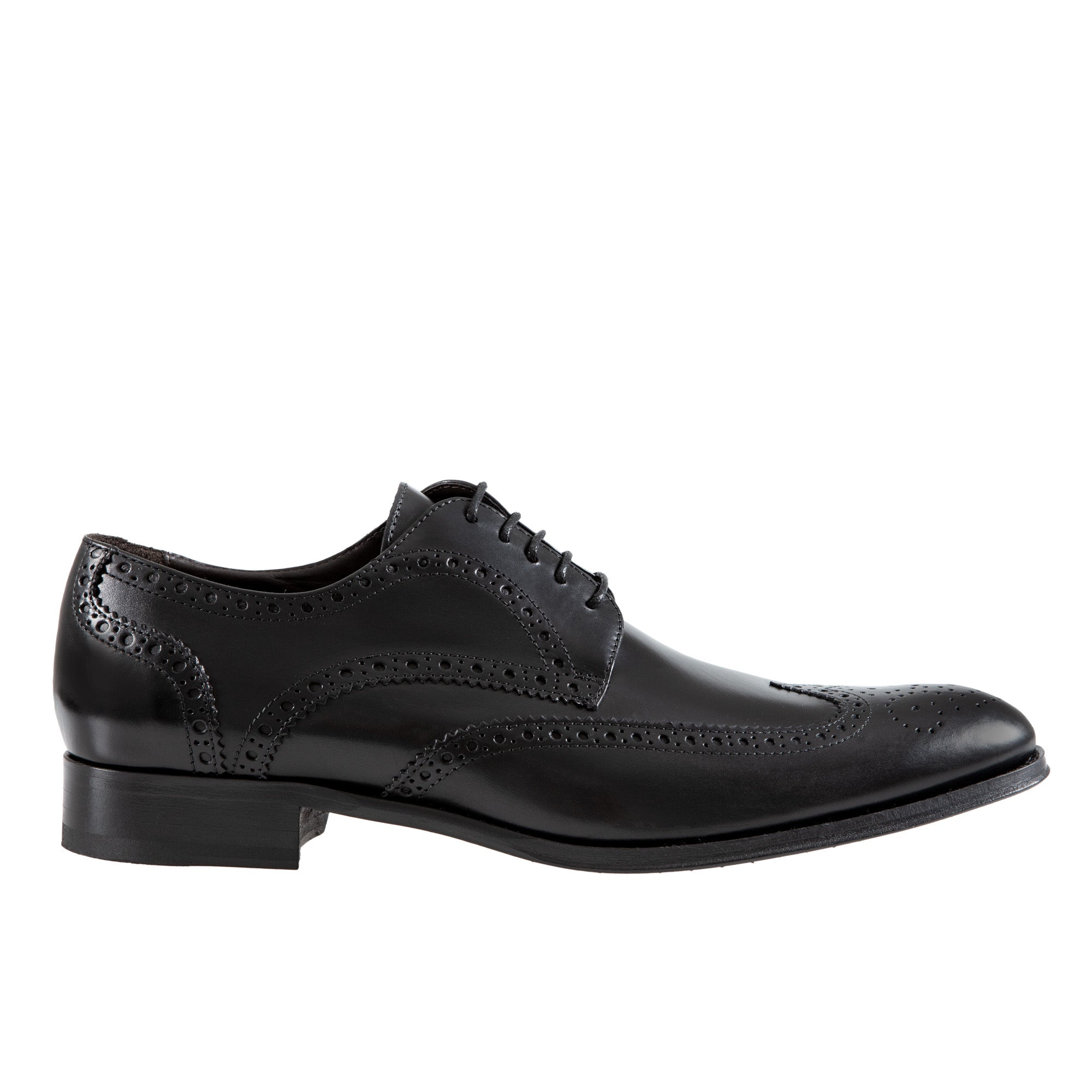 HENRY SARTORIAL Men's Classic Black Brogue Derby Dress Shoes - Formal & Business Oxfords for Office, Wedding & Special Occasions