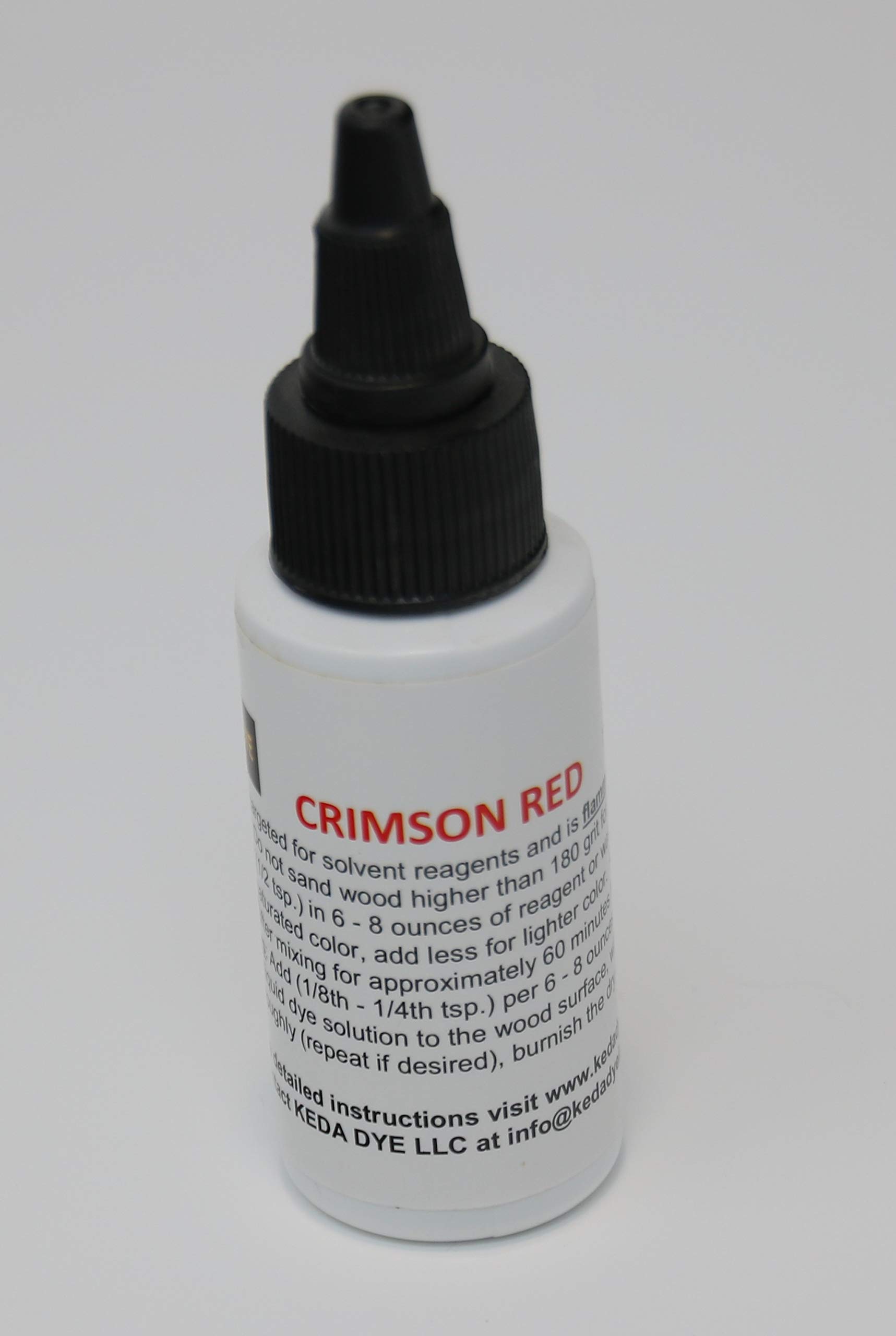 Solvent-Based Bright Crimson Red Liquid Dye - High-Quality Red Dye for Fabric, Wood & Crafts - Perfect for DIY Projects, Artwork & Home Decor