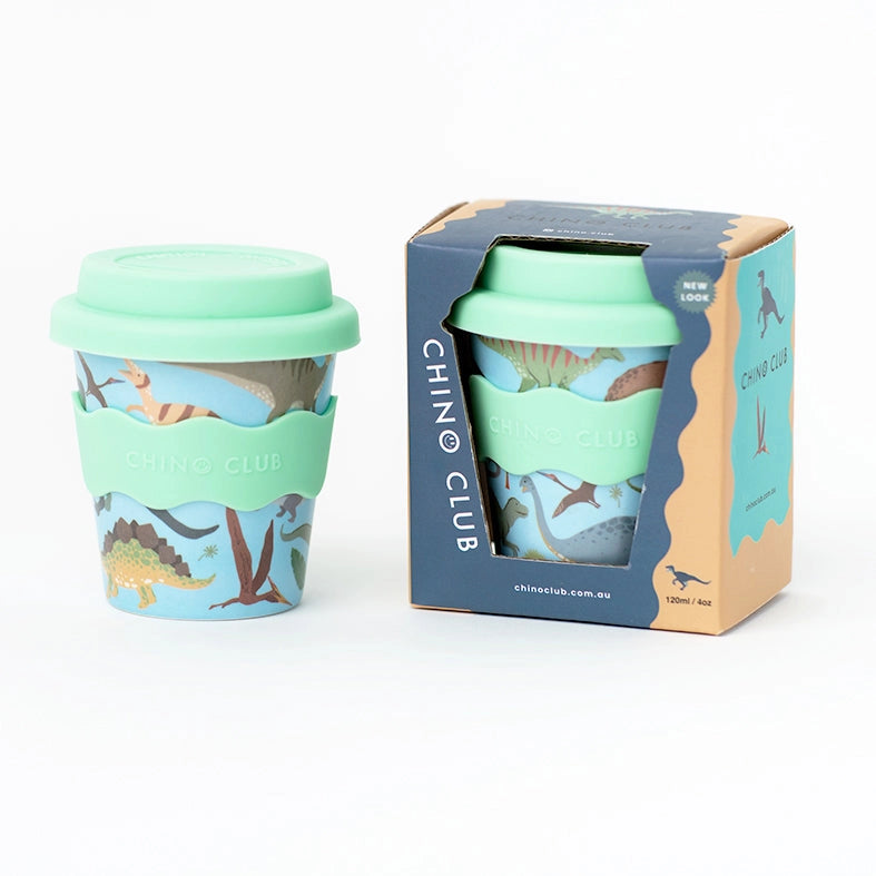 Dino Babychino Cup 120ml - Cute Dinosaur-Themed Baby Drinking Cup for Toddlers | Perfect for Milk, Juice & Smoothies at Home or On-the-Go