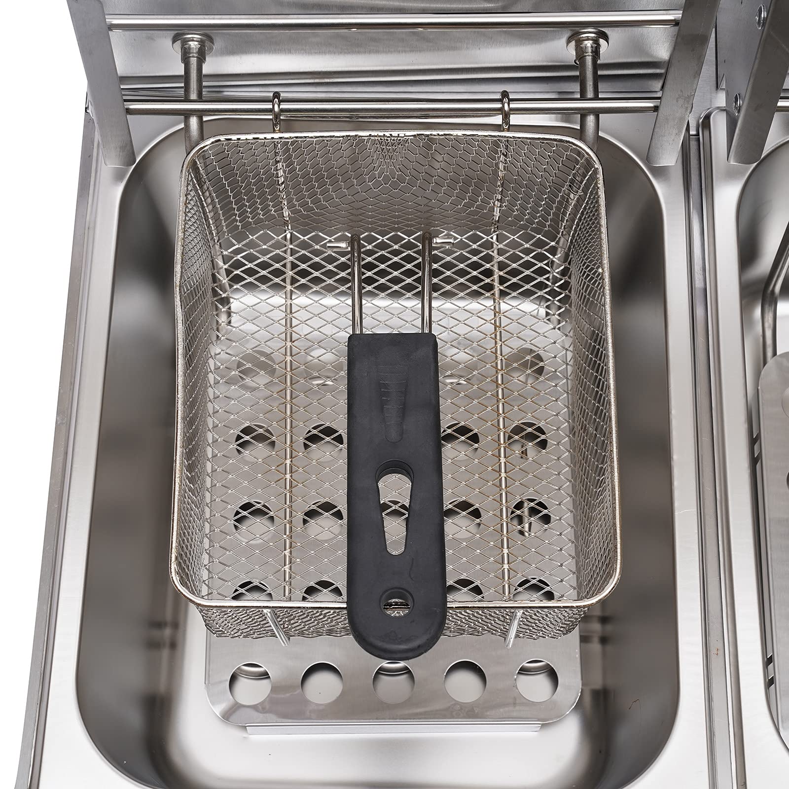 12.7QT Stainless Steel Electric Deep Fryer with Baskets & Lid - 12L Countertop Oil Fryer for Home Kitchen, Snacks, Chicken, Fish & More - Perfect for Parties, Restaurants & Fast Food