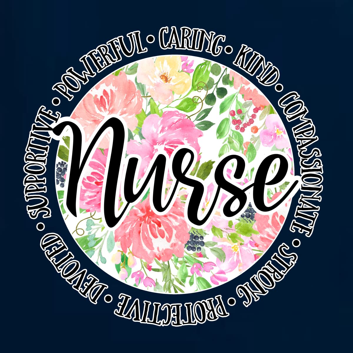 Floral Nurse Appreciation Tank Top for Women - Comfortable Racerback Casual Tee for Nurses Week, Medical Professionals & Healthcare Workers - Perfect for Gifts, Workwear or Everyday Use