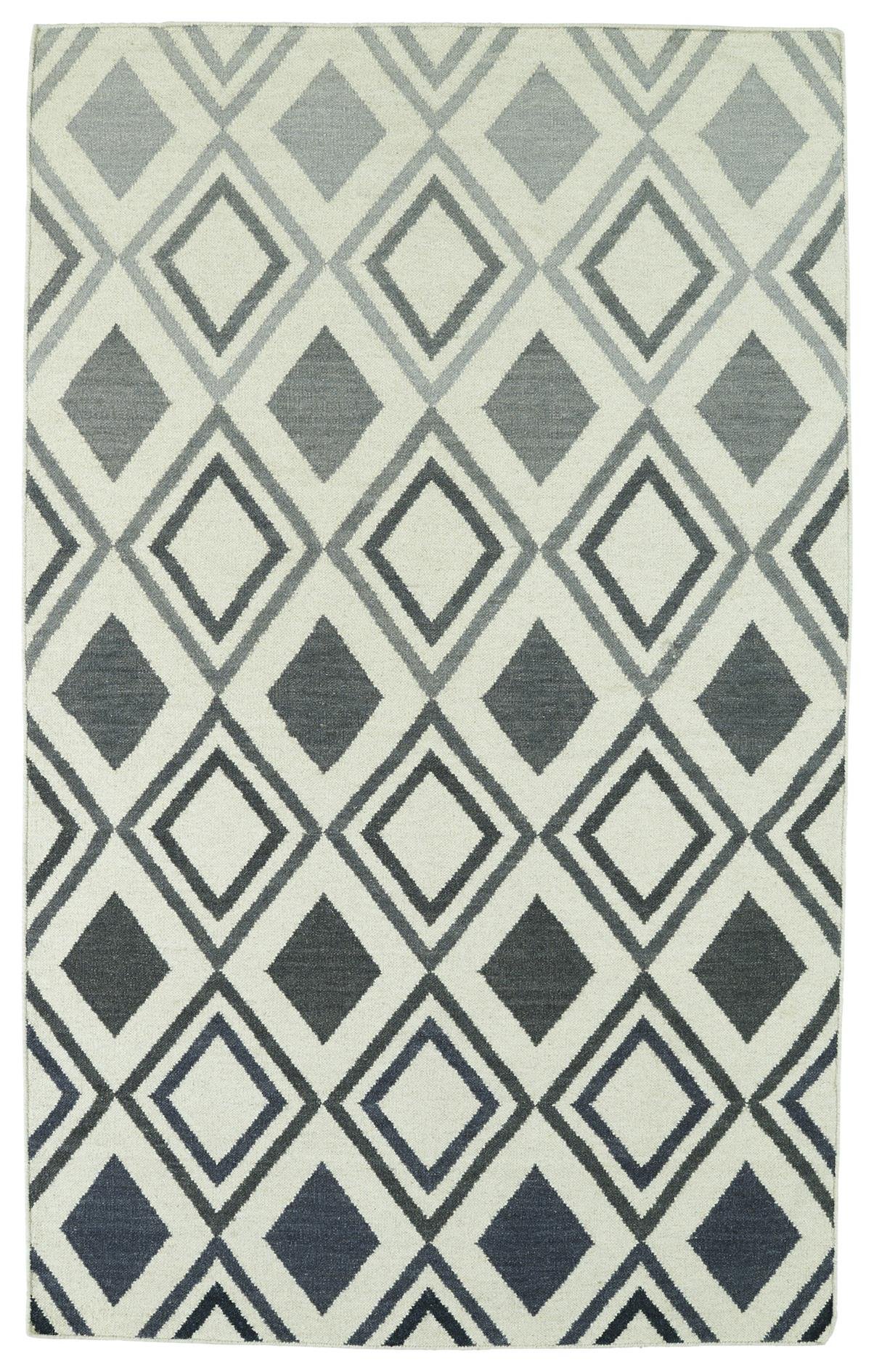 Kaleen Glam Area Rug - Soft Plush Grey Shag Carpet 3'6