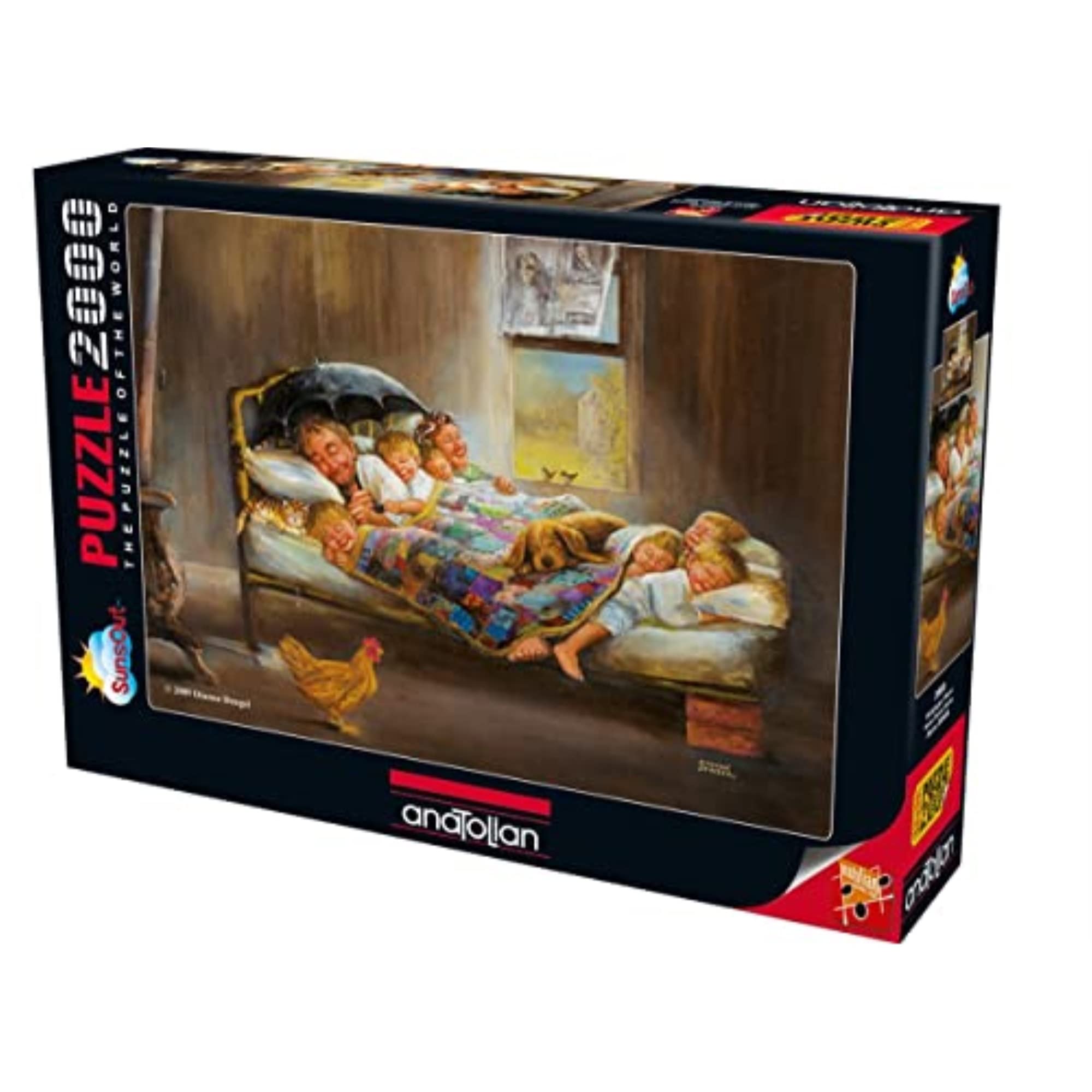 Anatolian Puzzle - Home Sweet Home 2000 Piece Jigsaw Puzzle #3900 | Challenging Adult Puzzle for Family Game Night & Home Decor
