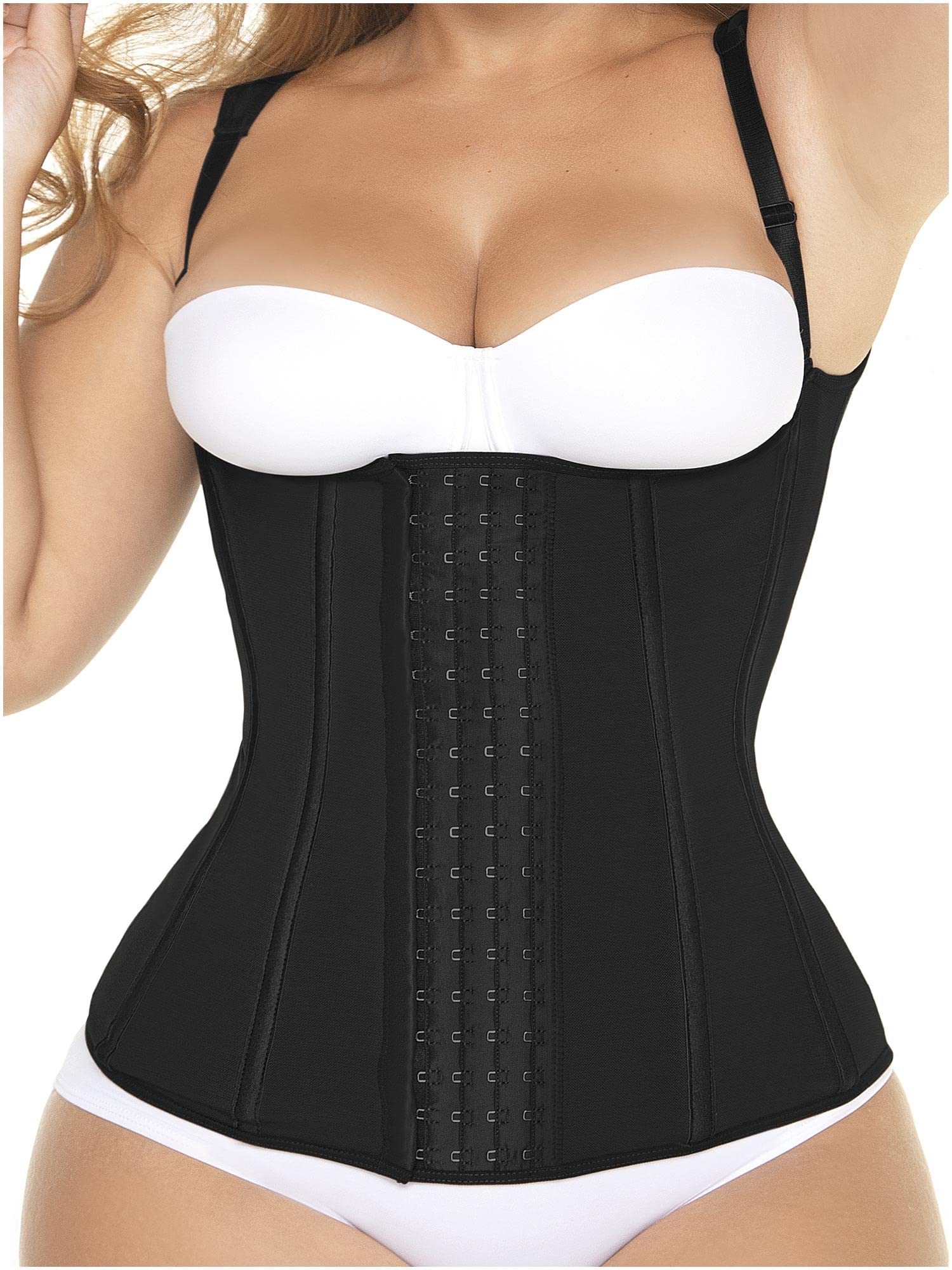 MARIAE RA004 Colombian Shapewear for Women - Open Bust Compression Vest with Elastic Bones - Hourglass Body Shaper for Tummy Control & Waist Slimming - Perfect for Postpartum, Workouts & Special Occasions