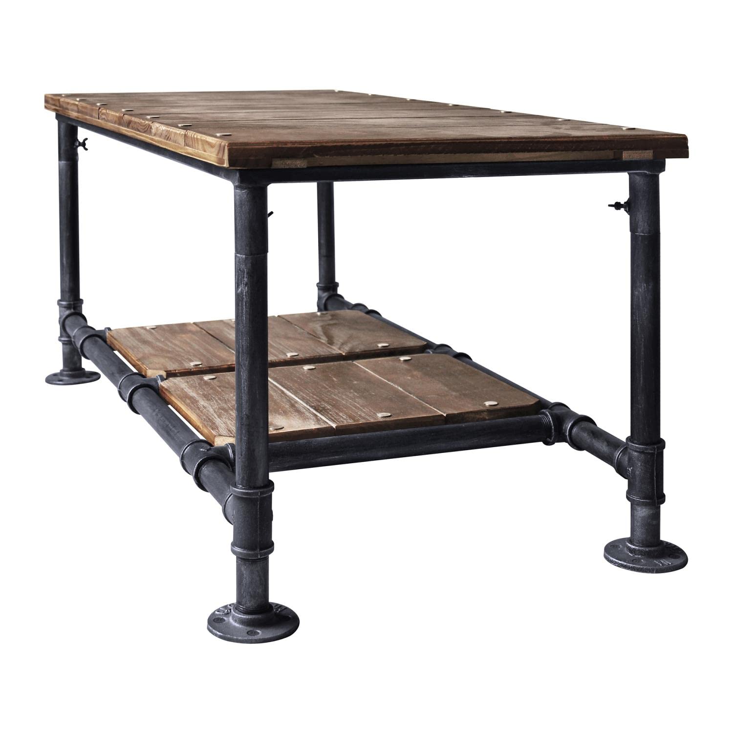 Armen Living Kyle Coffee Table - Industrial Grey Finish, Modern Industrial Style Living Room Furniture for Home Decor & Small Spaces