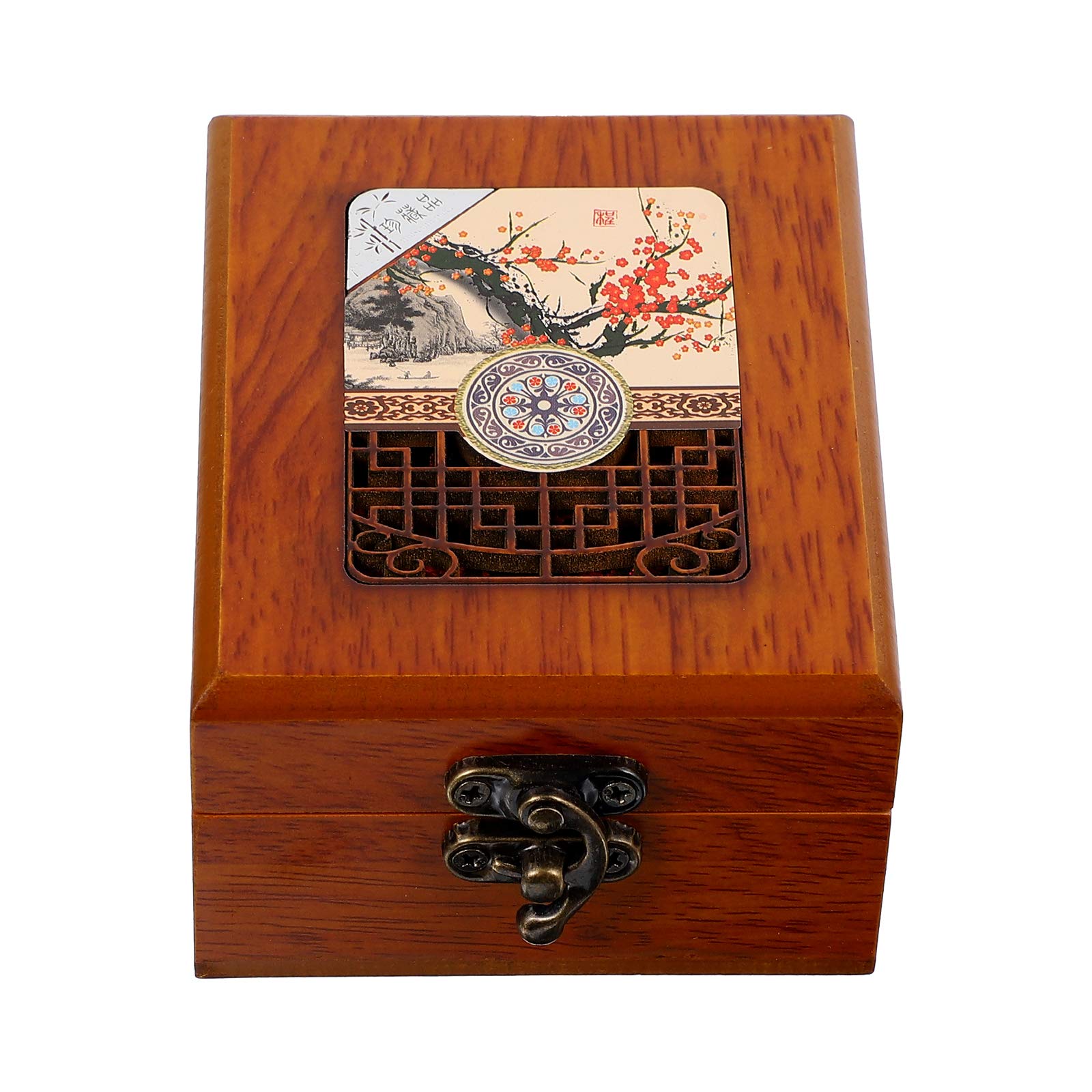 BESPORTBLE Wooden Jewelry Box - Vintage Style Jewelry Storage Case with Mirror, Organizer for Rings, Necklaces, Earrings - Perfect Gift for Women, Jewelry Lovers (1 Piece) | Home Decor, Travel & Daily Use