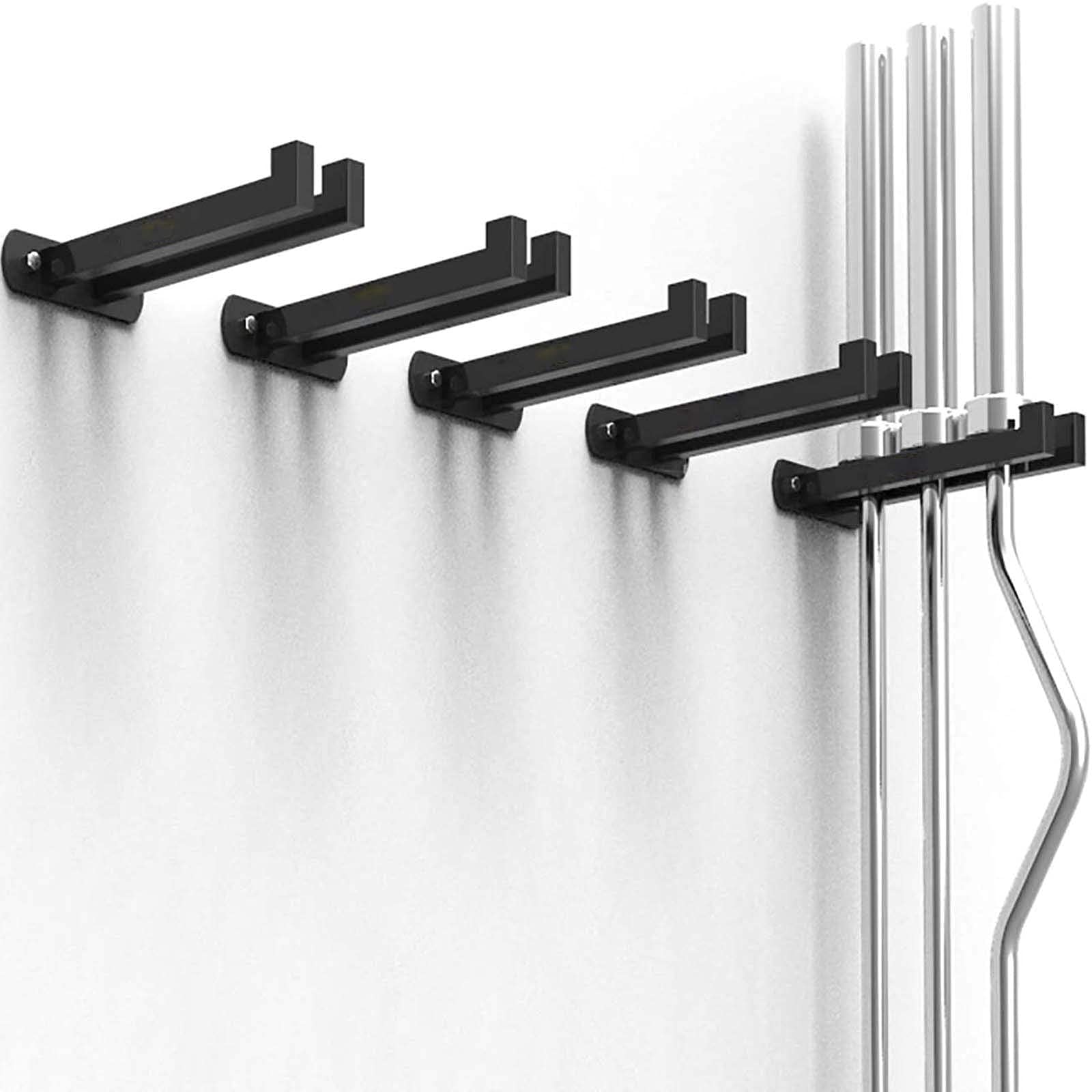 Barbell Bracket - Heavy Duty Wall Mounted Barbell Bar Storage Rack for Home Gym, Space Saving Sports Equipment Organizer | Perfect for Garage, Basement, and Fitness Room Organization