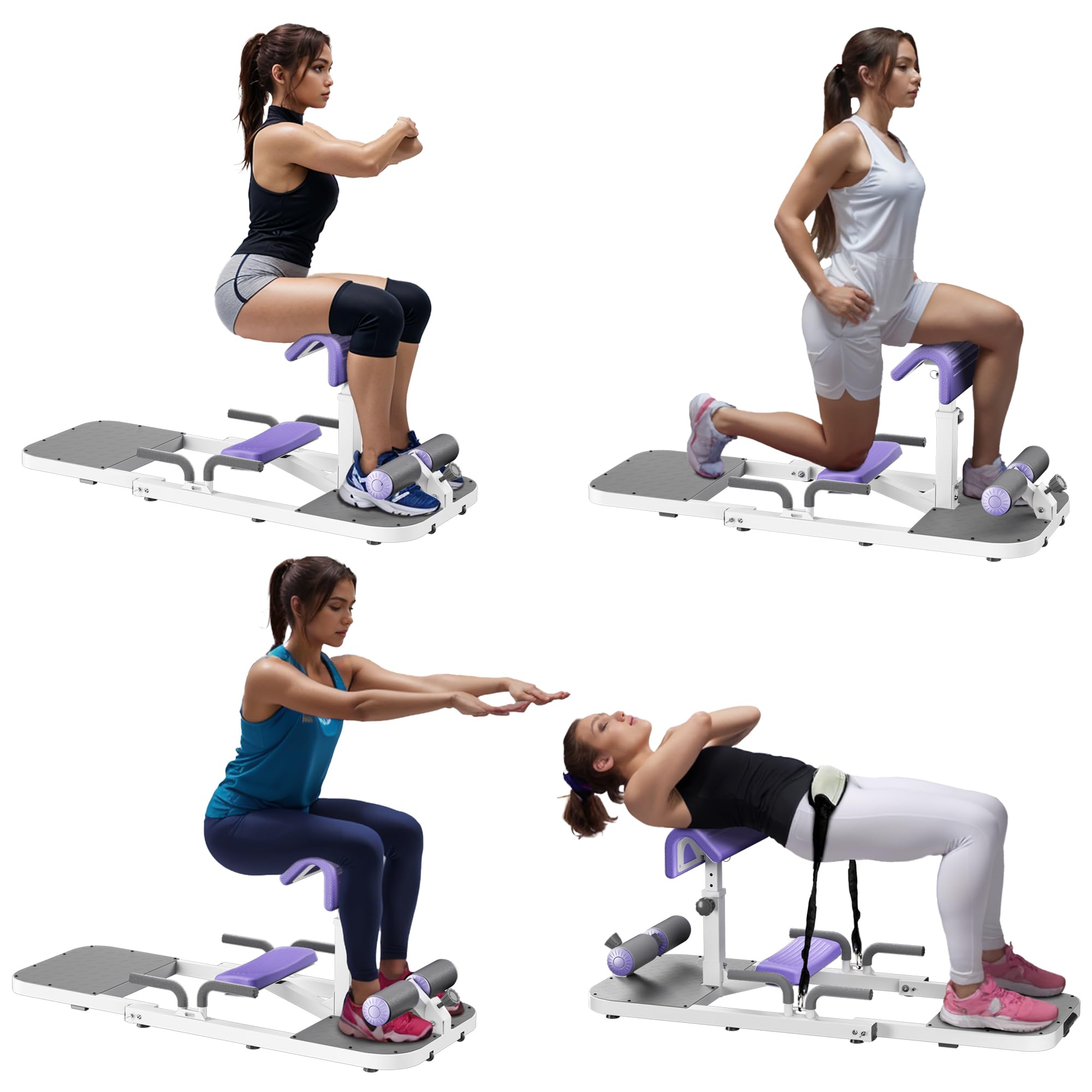 Best Hip Thrust & Squat Machine for Home Gym - Adjustable Multi-Function Glute Builder Equipment for Leg & Core Strength - Perfect for Sissy Squats, Hip Thrusts & Squat Assistance - Ideal for Home Workouts & Strength Training