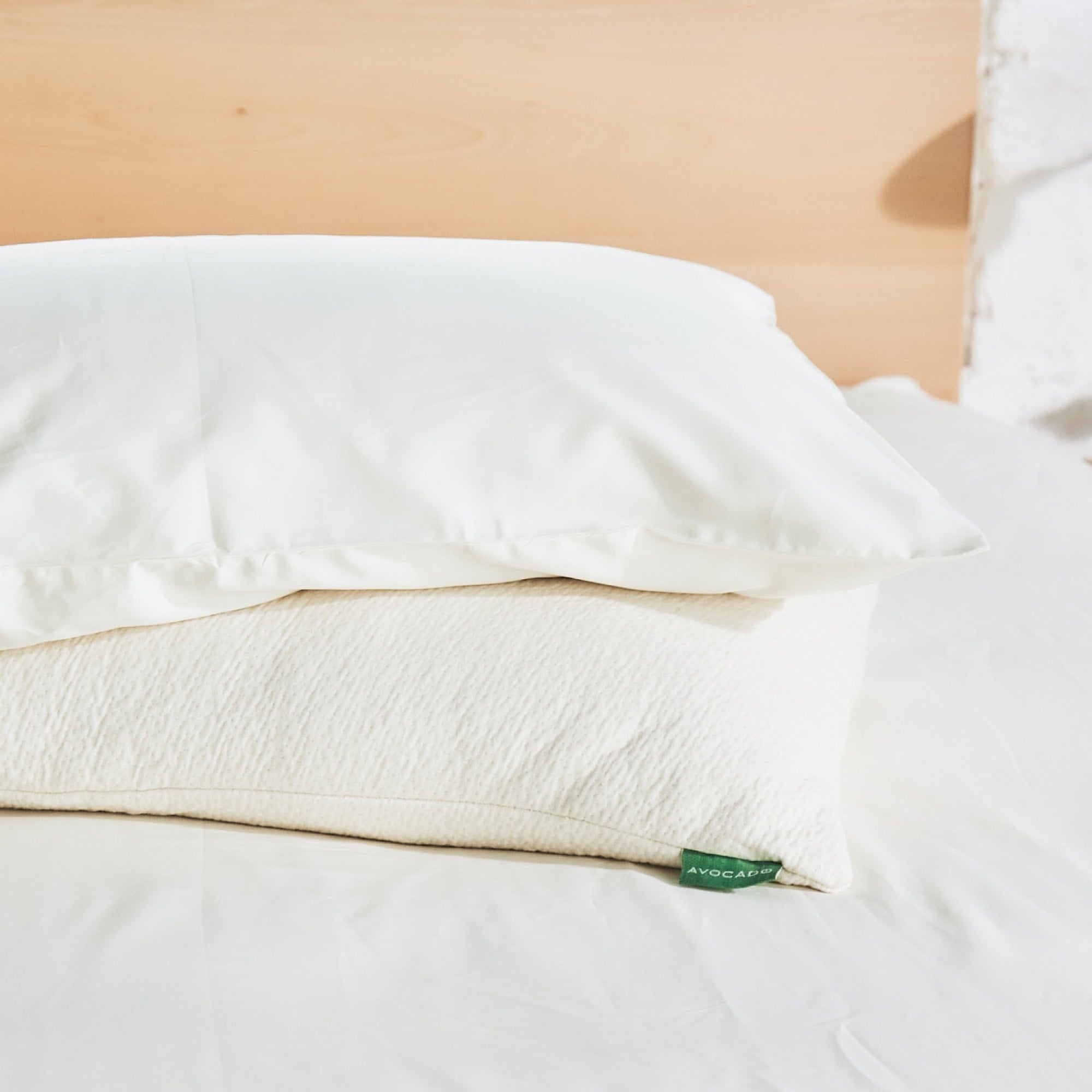 Organic Cotton Sateen Pillowcases 300 Thread Count - Soft & Breathable Bedding for Luxury Sleep & Hotel-Style Comfort