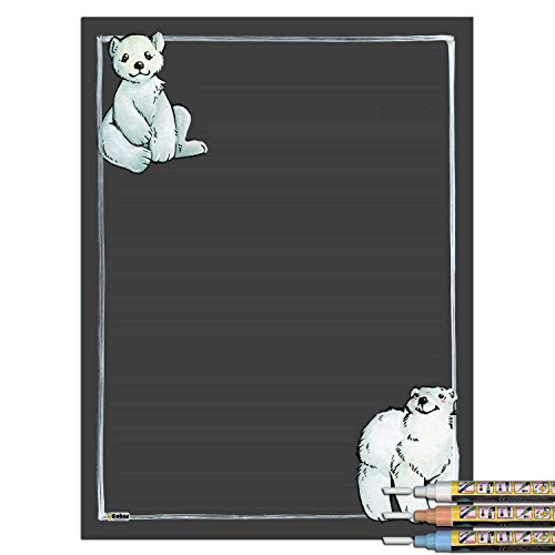 Polar Bear With 3 Pastel Markers