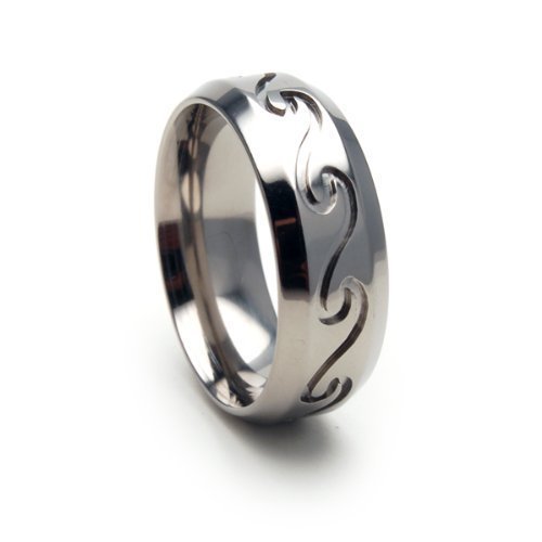 USA Made Titanium Ring Wedding Band with Brushed Finish - Comfort Fit Men's Wedding Ring for Everyday Wear & Special Occasions