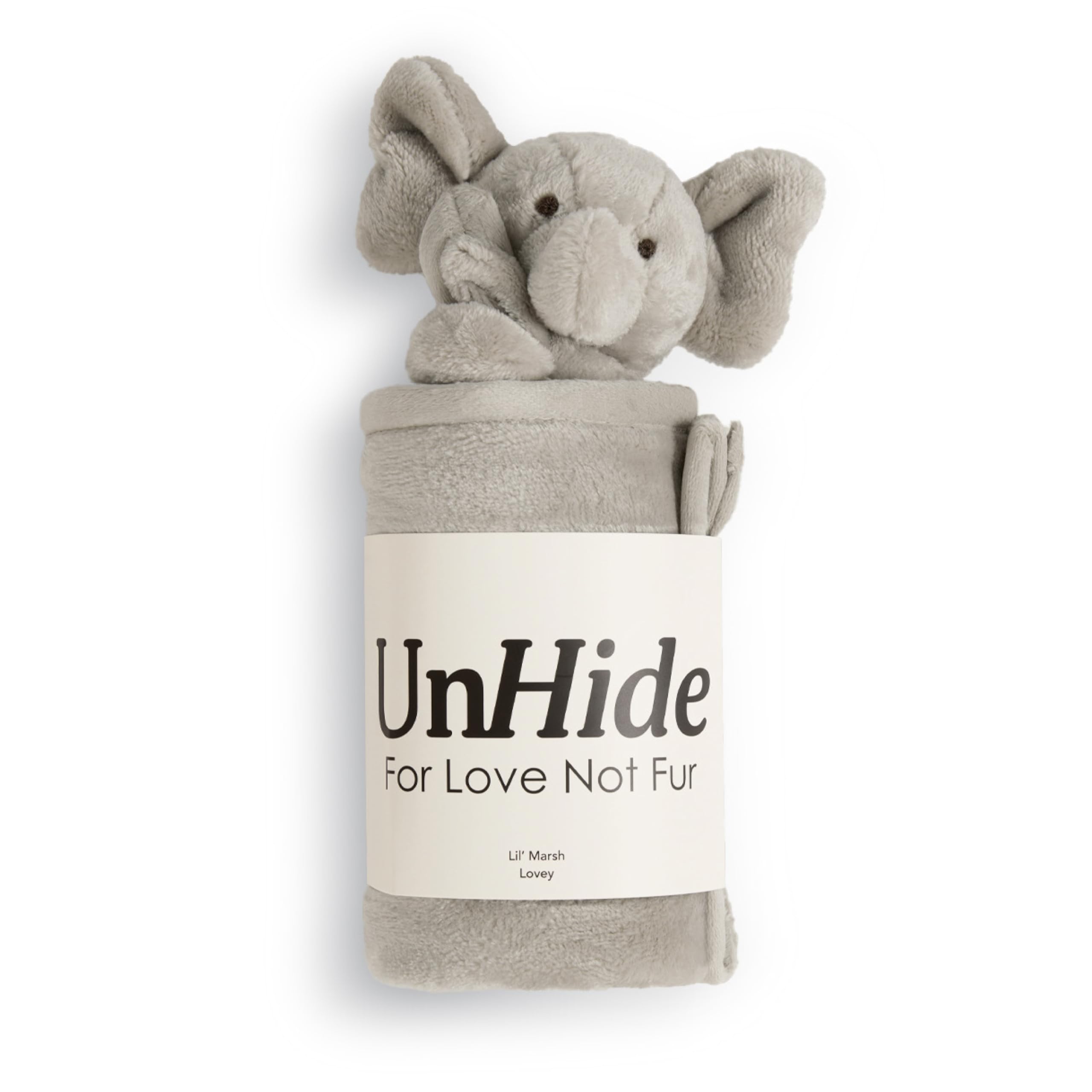 Super Soft UnHide Lil’ Marsh Lovey Baby Blanket with Stuffed Elephant - 20