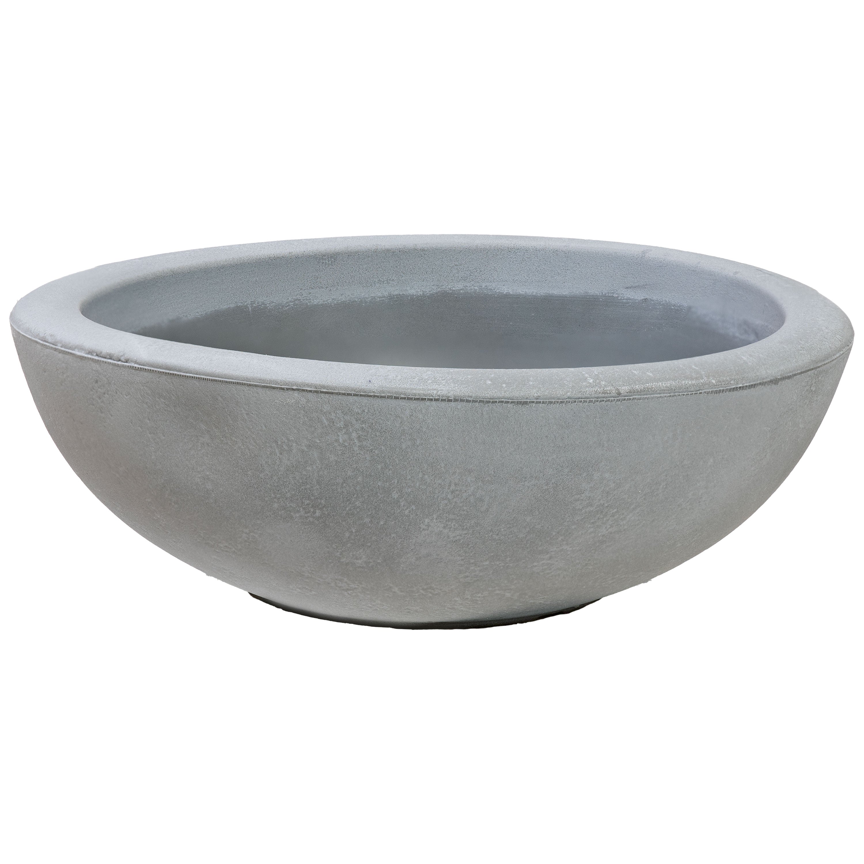 20.75 Inch Sunnydaze Percival Polyresin Outdoor Planter Bowl - Durable Garden Decor for Patio, Porch & Backyard Landscaping