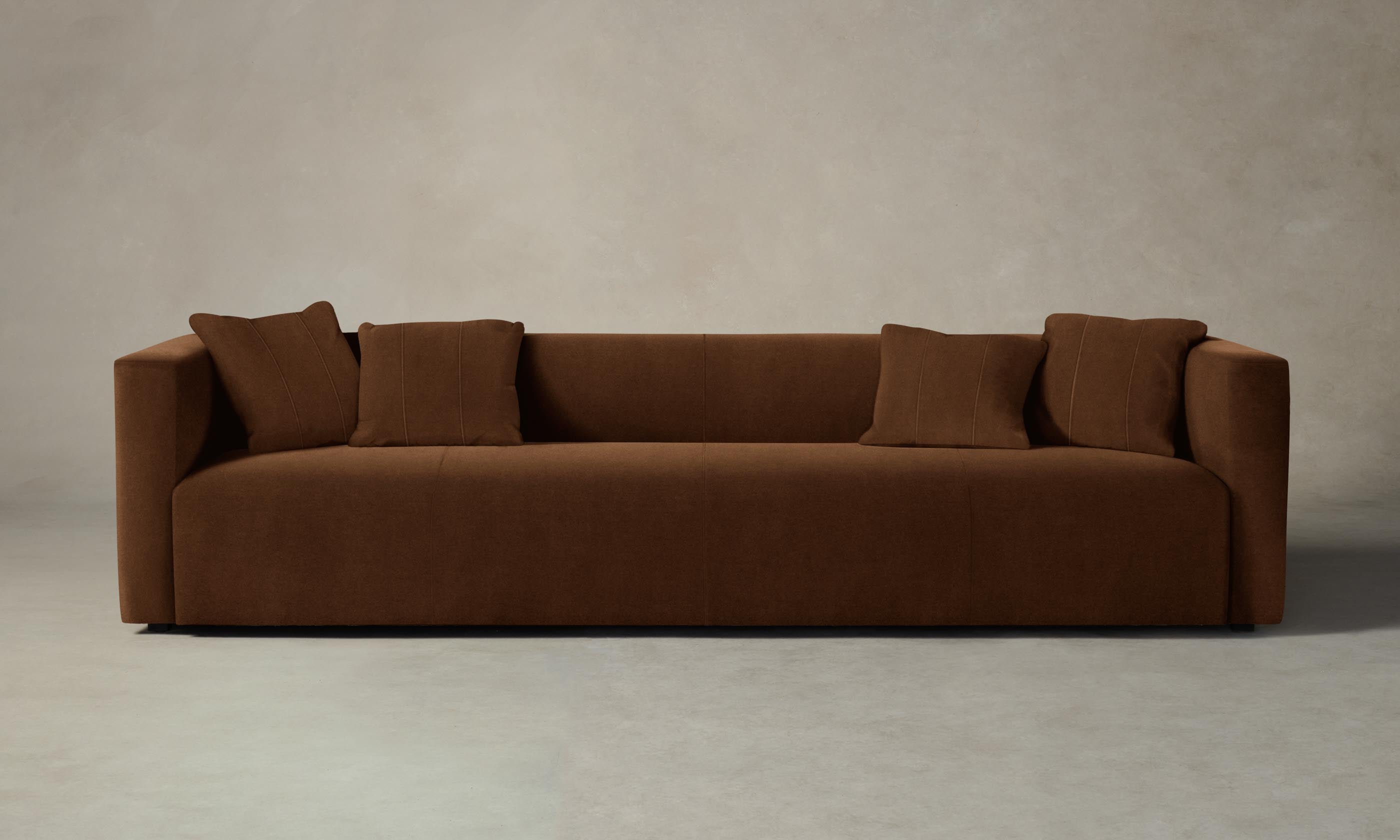 The Breuer Sofa - Modern Performance Velvet Upholstery in Cider | Perfect for Living Room, Lounge & Office Comfort