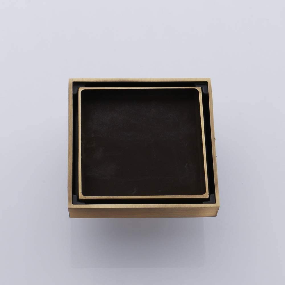 Square Anti-Odor Shower Drain Cover - Invisible Flat Design, Large-Displacement Anti-Clogging Drain Grate for Bathroom (Color: A) - Perfect for Modern Showers and Wet Rooms