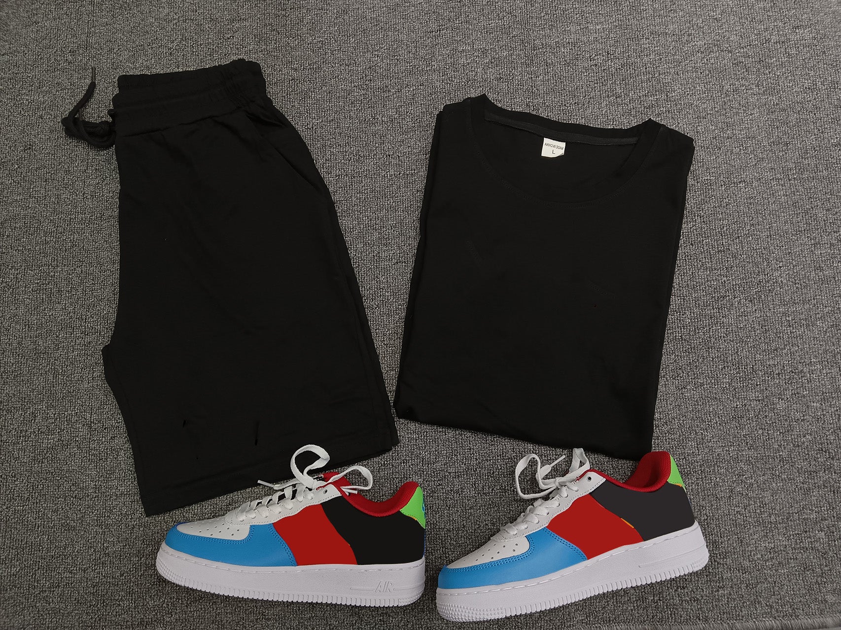 Men's Casual Short Sleeve T-Shirt & Athletic Shorts Set - Comfortable Summer Outfit for Gym, Running, and Outdoor Activities