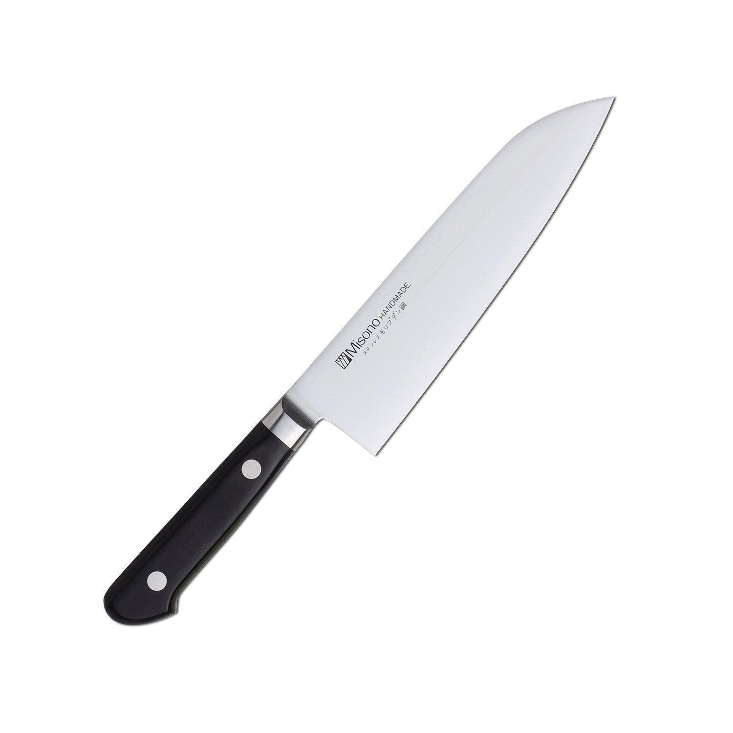 Premium Misono Molybdenum Steel Santoku Knife 180mm - Japanese Chef Knife for Precision Cutting - Ideal for Slicing, Dicing, and Chopping Vegetables, Meat, and Fish