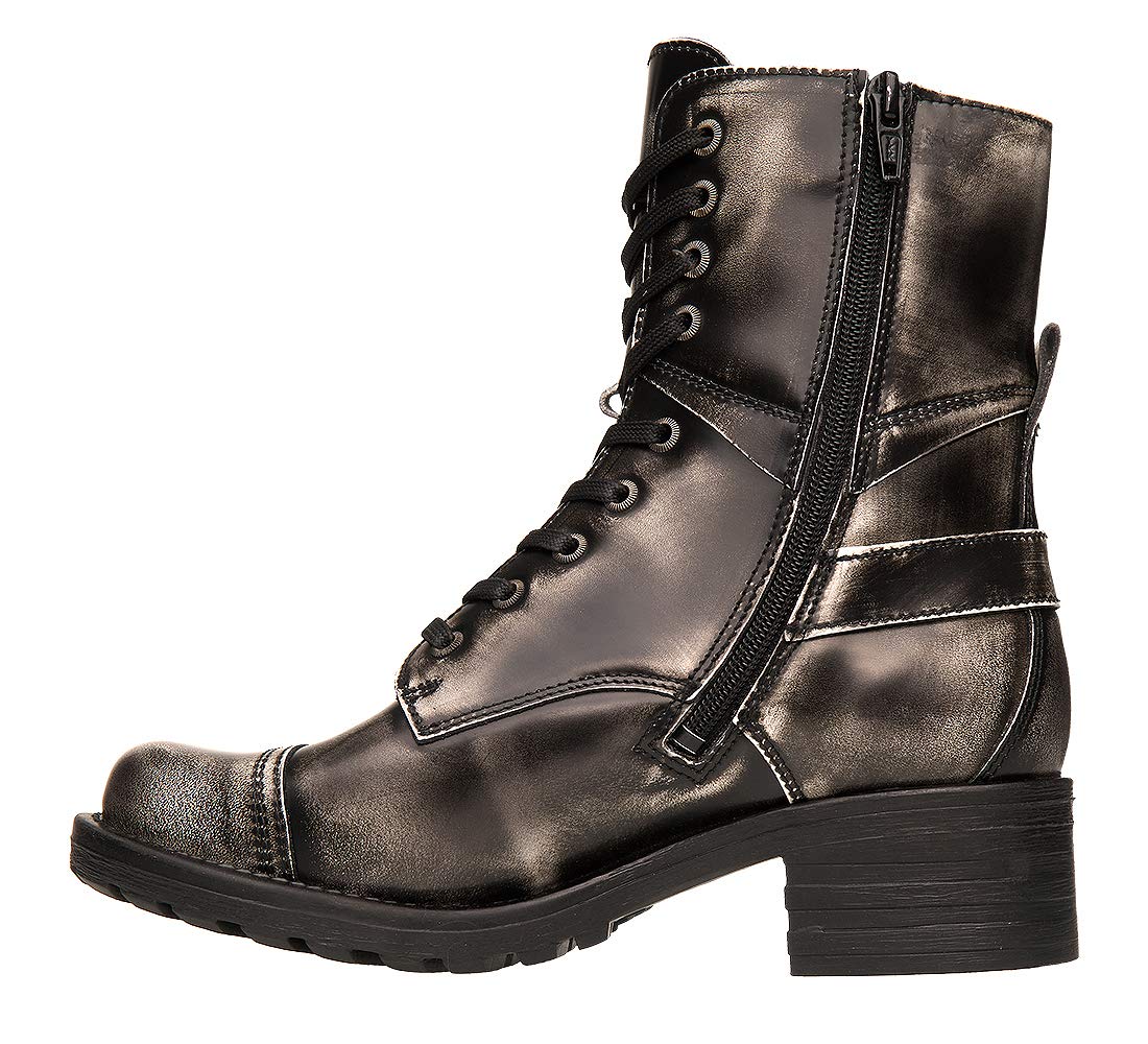 Taos Crave Women's Boots - Stylish Ankle Boots with Lace-Up & Side Zipper, Removable Arch Support Footbed - Perfect for Everyday Wear, Office & Casual Outfits