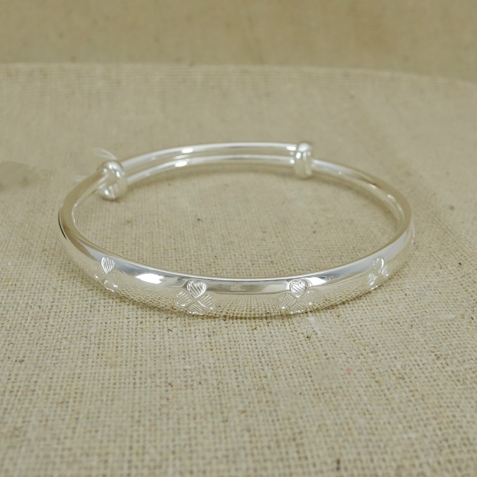 Sterling Silver Bangle Bracelet for Women - Elegant & Durable 925 Silver Jewelry - Perfect for Parties, Weddings & Everyday Wear