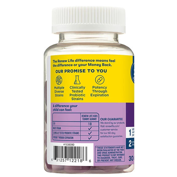 Ultimate Flora Kids Probiotic Gummies - 30 Count, Berry Flavor, Digestive Health Support for Children | Perfect for Daily Immune & Gut Health Boosting