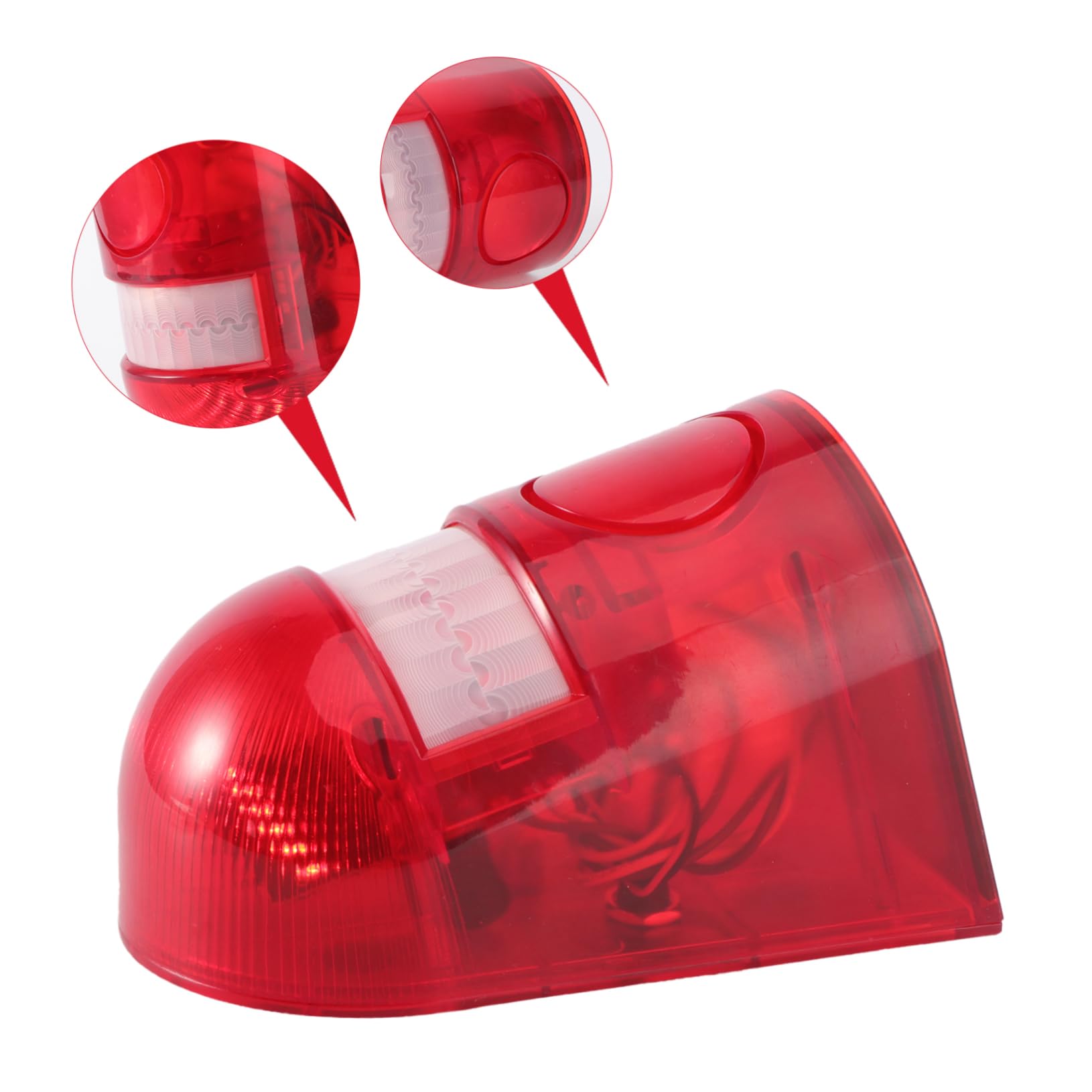 Jojofuny Solar-Powered Wireless Alarm Light - Outdoor LED Flashing Security Light with Night Sound & Waterproof Design for Farm, Garden, and Home Safety