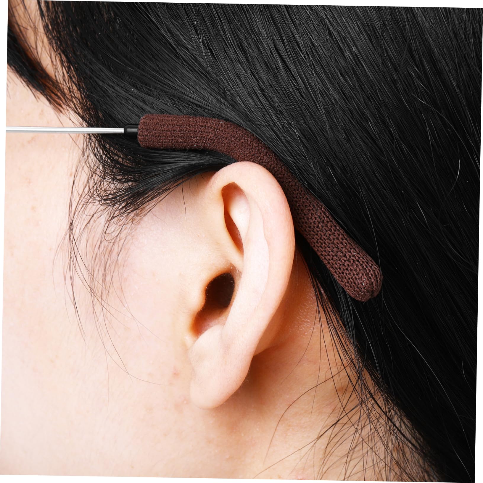 Healvian 12 Pairs Glasses Arm Covers - Soft Ear Pads & Anti-Slip Hooks for Eyeglasses - Comfortable Eyewear Accessories for Reading, Driving & Daily Use