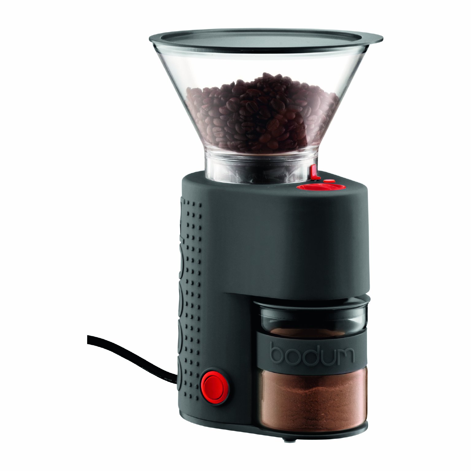 Bodum Bistro Electric Burr Coffee Grinder - Precision Grinding for Espresso, Drip & French Press - Compact Black Coffee Bean Grinder for Home & Office Use