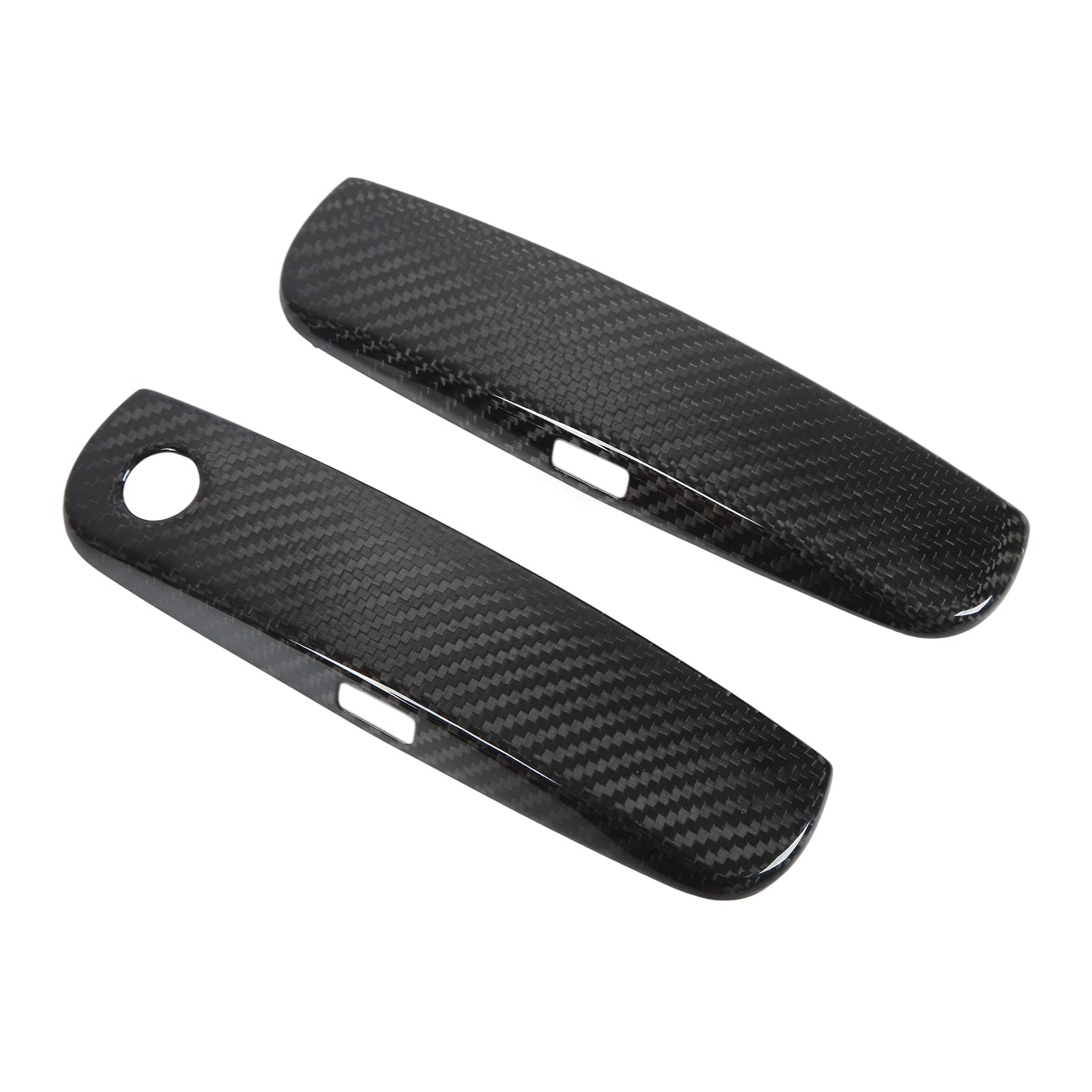 Carbon Fiber ABS Exterior Door Handle Covers (2-Pack) - Compatible with 2012-2021 LHD Vehicles - Weatherproof & Scratch-Resistant for Enhanced Car Protection & Style Upgrade - Perfect for Daily Commute, Road Trips & Car Shows
