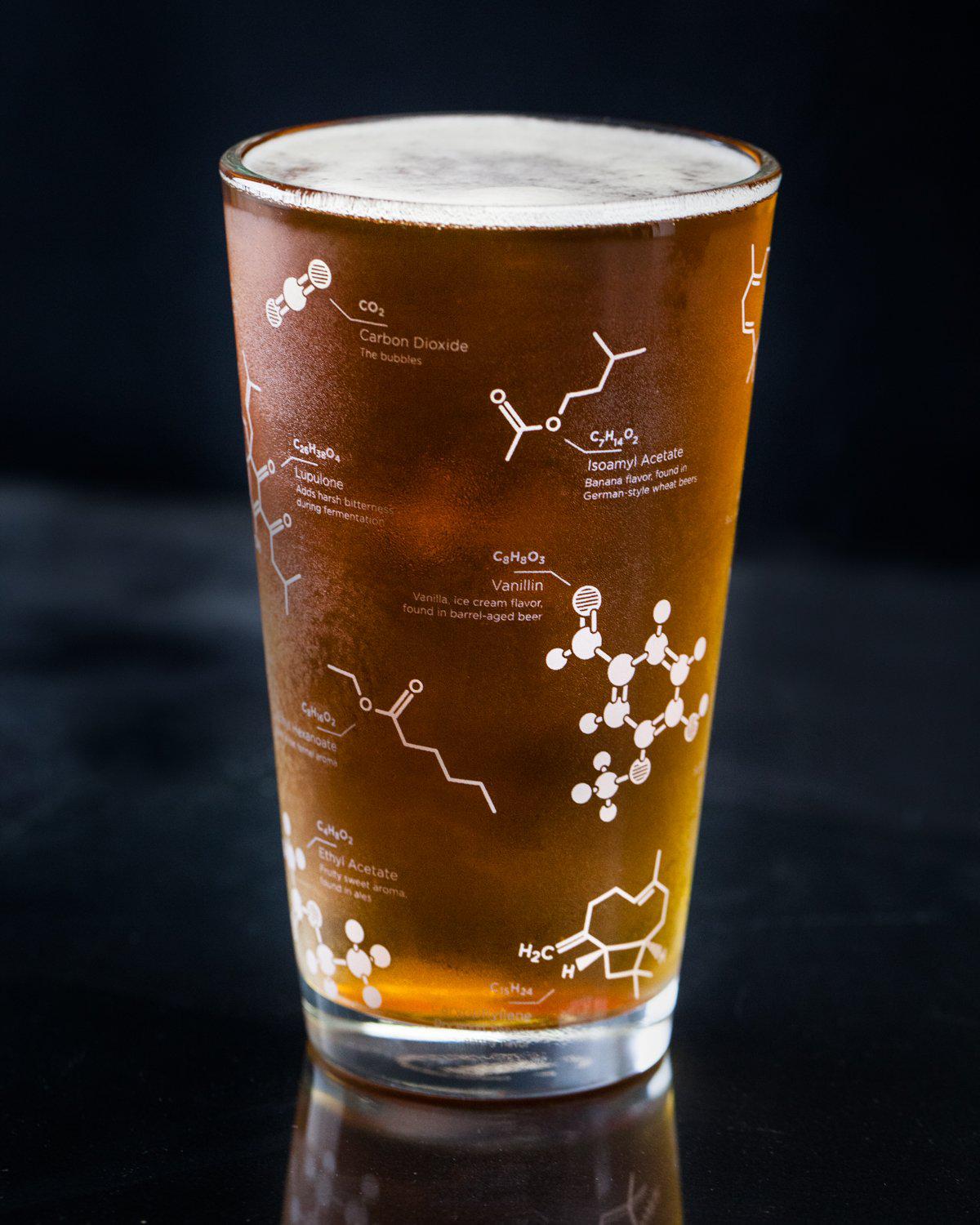 Premium Beer Pint Glasses Set of 4 - 16oz Pub Style Glassware for IPA, Lager & Stout - Perfect for Home Bars, Parties & Beer Tasting Events