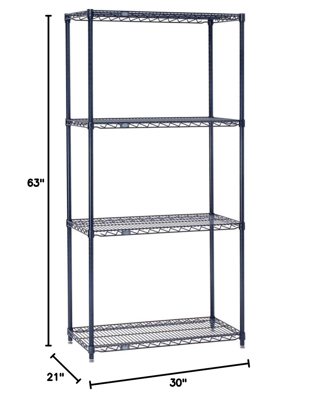Nexel 5-Tier Wire Shelving Unit, 30