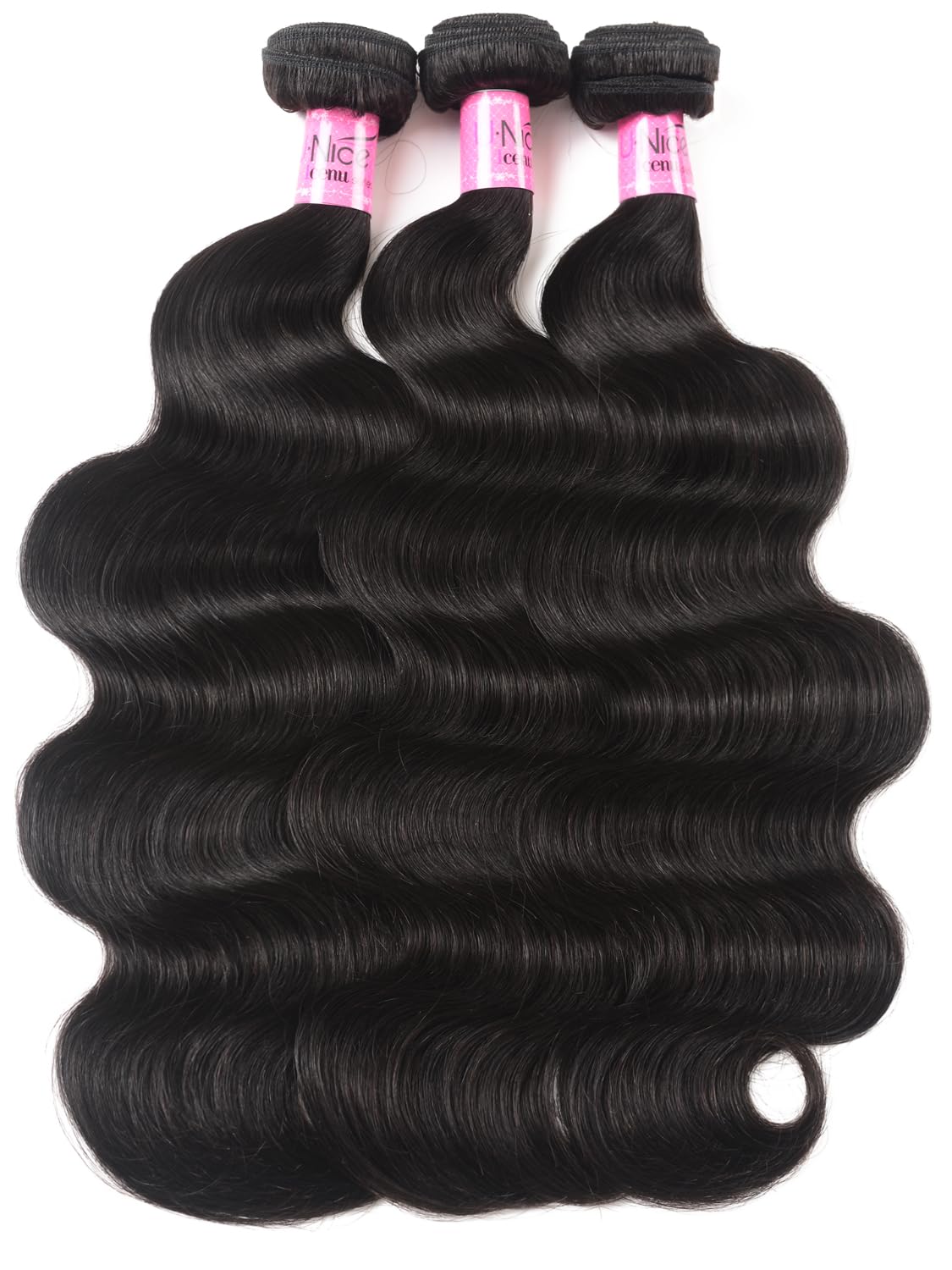 UNICE 100% Unprocessed Virgin Malaysian Body Wave Human Hair Weave - 3 Bundles (14/16/18 Inches) | Natural Color Sew-In Hair Extensions for Styling & Volume | Perfect for Daily Wear, Parties & Special Occasions