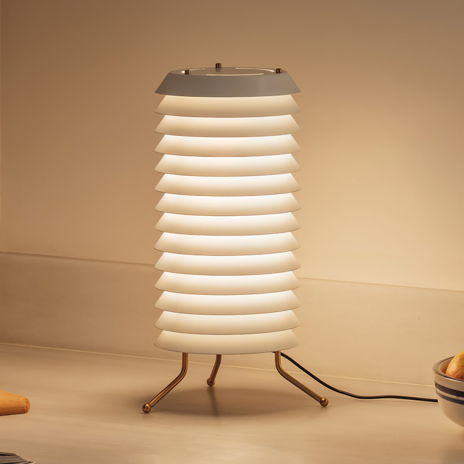 Baltic Tower Table Lamp - Modern LED Desk Light for Home Office, Bedroom & Living Room - Stylish Nightstand Lighting for Reading & Decor