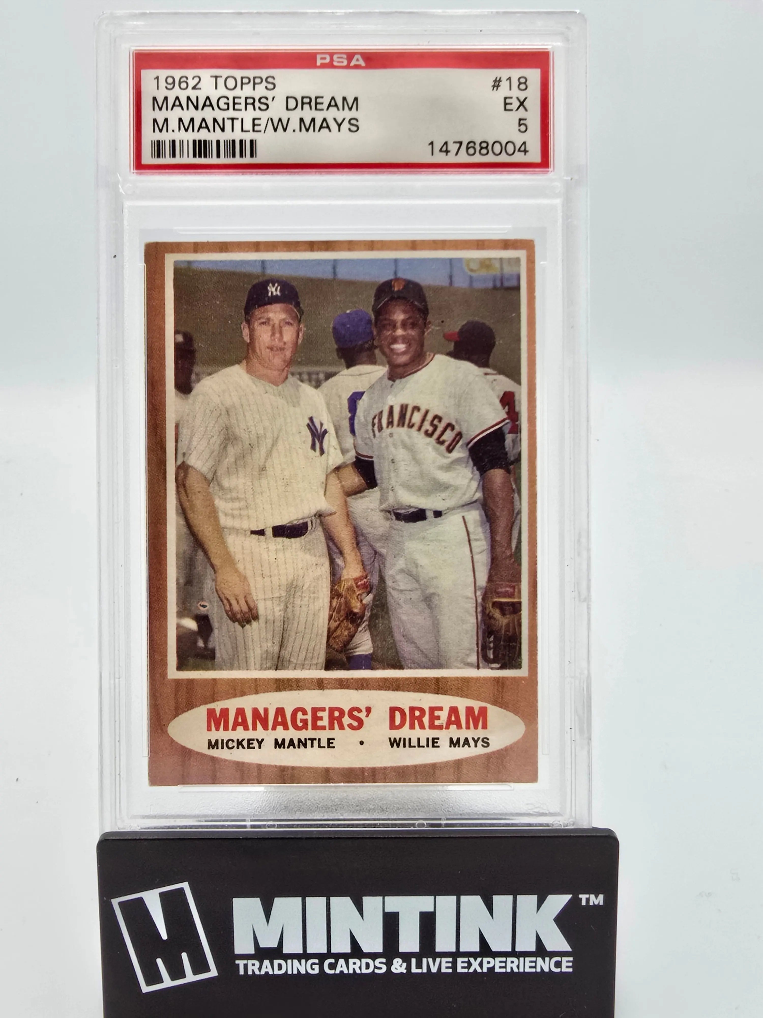 1962 Topps Managers' Dream #18 PSA 5 Baseball Card - Vintage Collectible for Sports Memorabilia & Display Cases