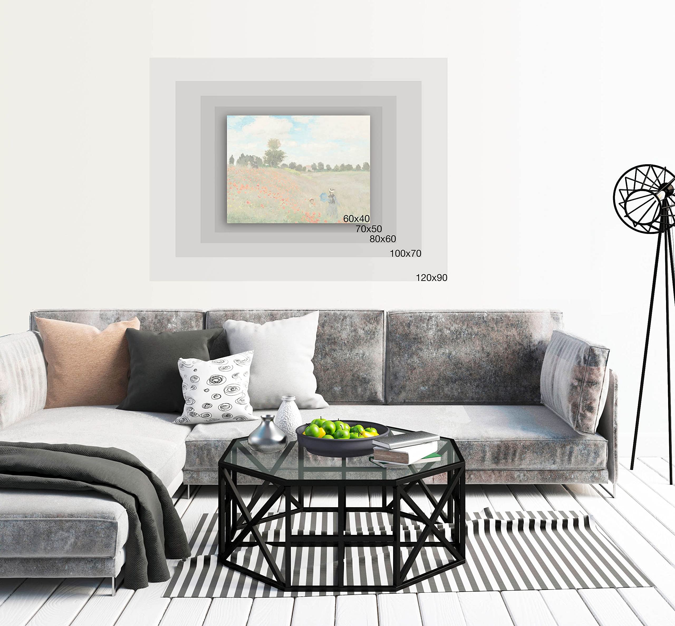 Kelly Parr Happy Floral Composition I - 120x90cm Abstract Floral Canvas Art Print - Modern Home Decor for Living Room, Bedroom & Office