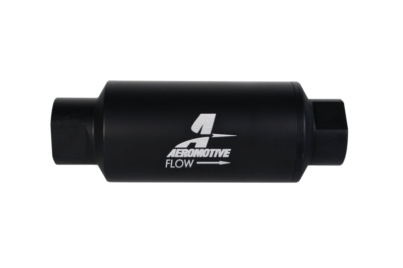 Aeromotive AN 10 Inline Fuel Filter with 10 Micron Microglass Element - High Performance Fuel Filtration for Racing, Marine & Automotive Applications