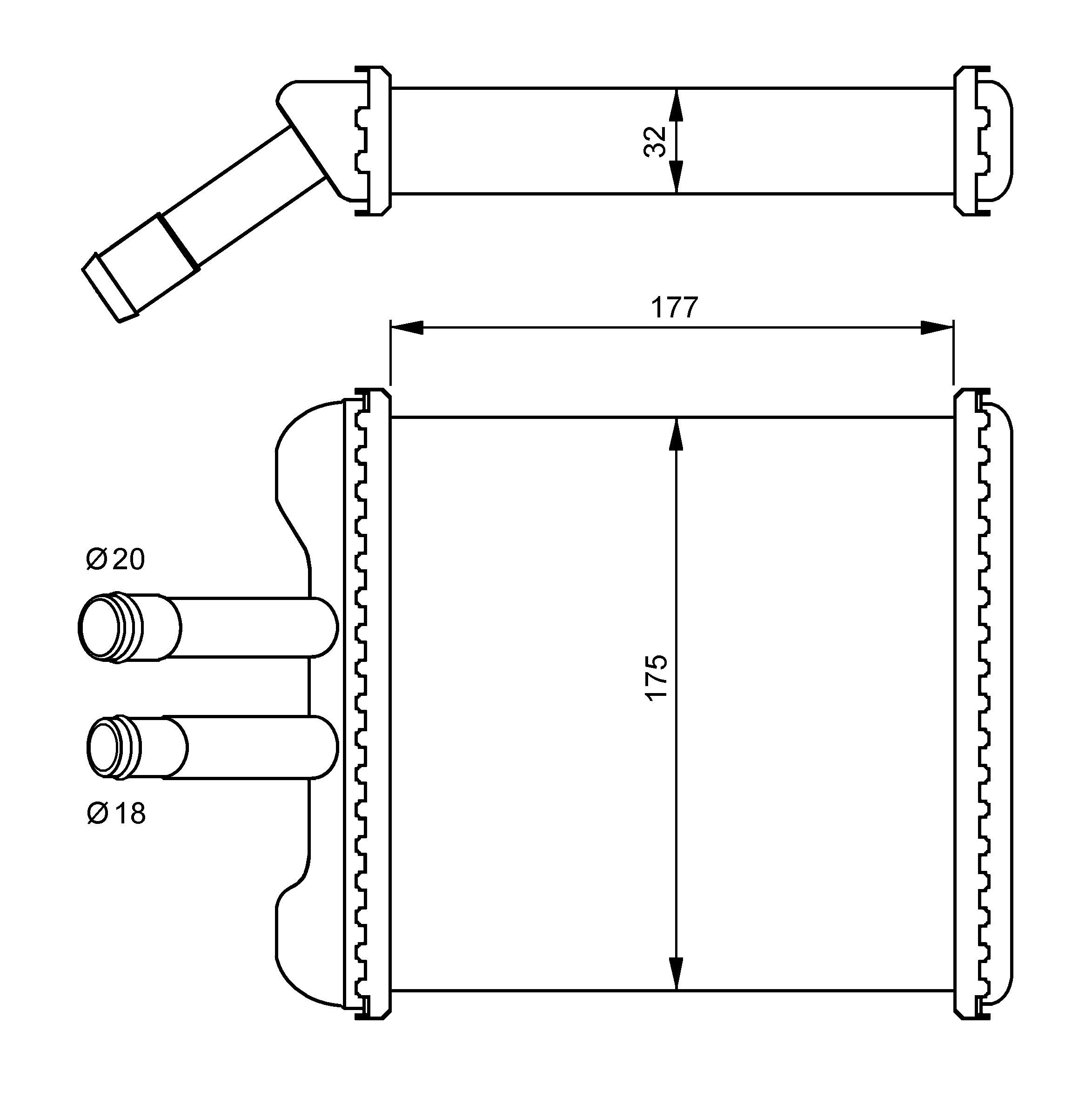 High-Efficiency 54237 Heat Exchanger for Home Heating Systems - Perfect for HVAC, Radiators & Indoor Climate Control