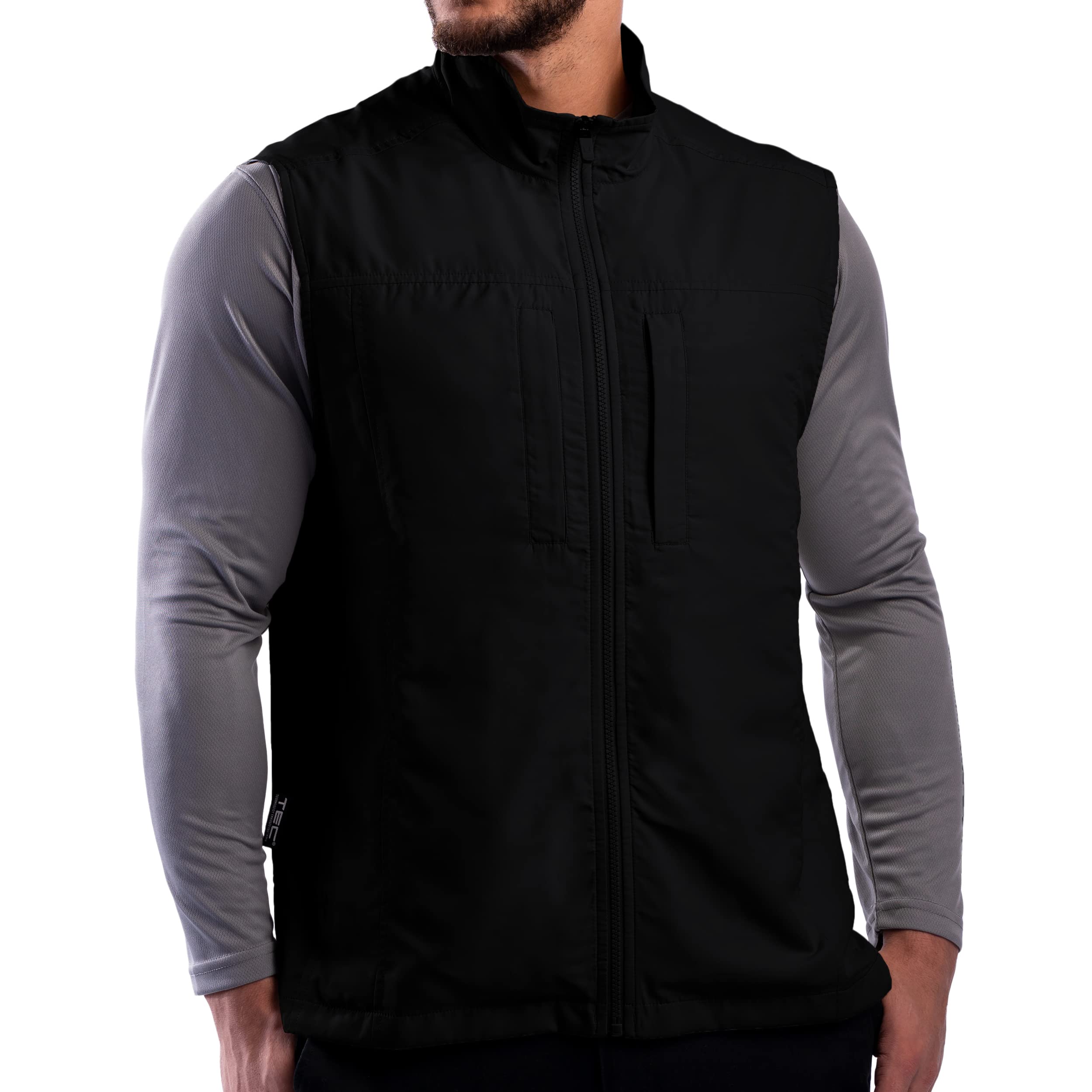 SCOTTeVEST Men's Featherweight Travel Vest with 16 Hidden Pockets - Lightweight Water Repellent Jacket for Hiking, Camping & Outdoor Adventures