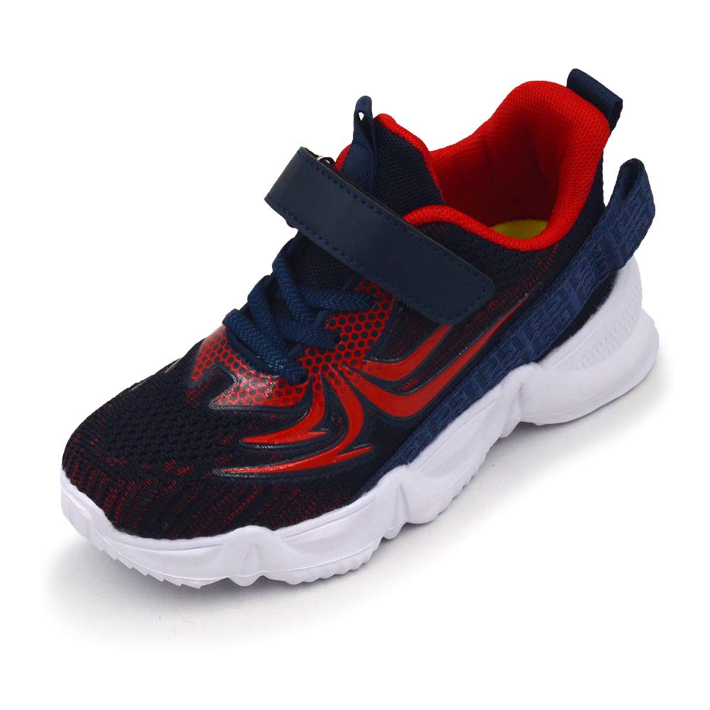 TISGOTAN Boys' Spider Sneakers - Breathable & Lightweight Hook and Loop Shoes for Toddler, Little & Big Kids - Perfect for Running, Playground & Daily Wear