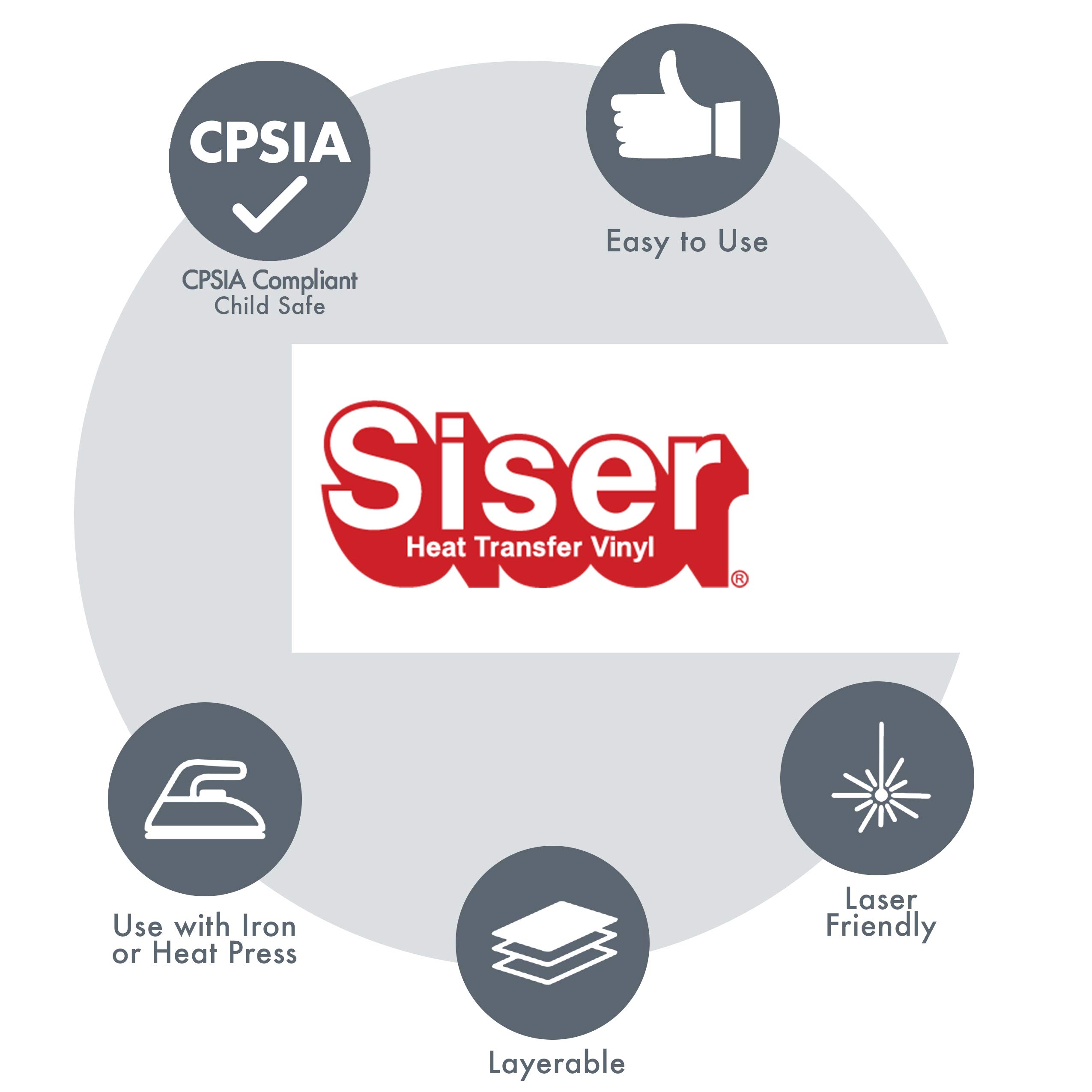 Siser EasyWeed Glow in The Dark Heat Transfer Vinyl Roll - 15