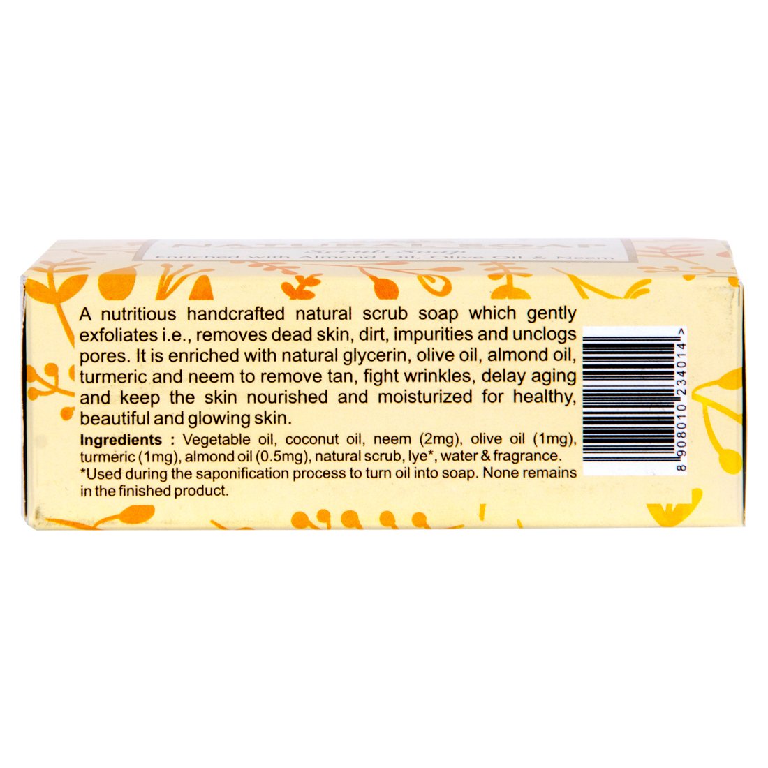 Anoya Natural Handmade Scrub Soap - 100g (Pack of 3) | Exfoliating & Moisturizing Bar Soap for Face & Body - Perfect for Dry Skin, Acne Treatment & Spa Day at Home