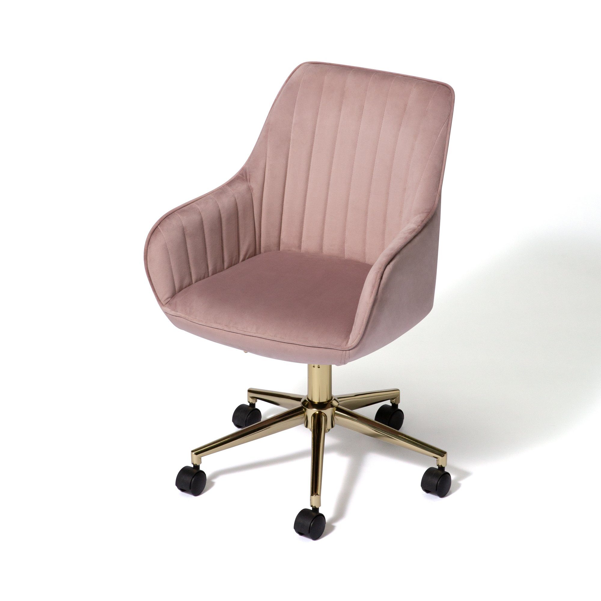 Eldorado Ergonomic Pink Desk Chair - Adjustable Height (W530 x D540 x H800) - Perfect for Home Office, Gaming & Study